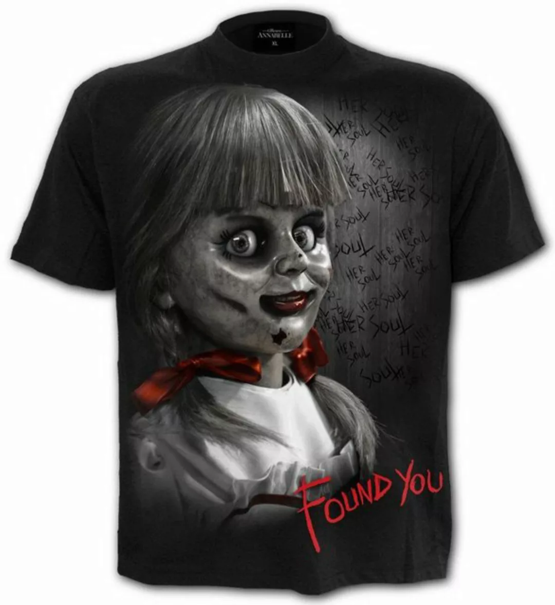 Spiral Print-Shirt Annabelle - Found you Horrorfilm Shirt von Spiral günstig online kaufen