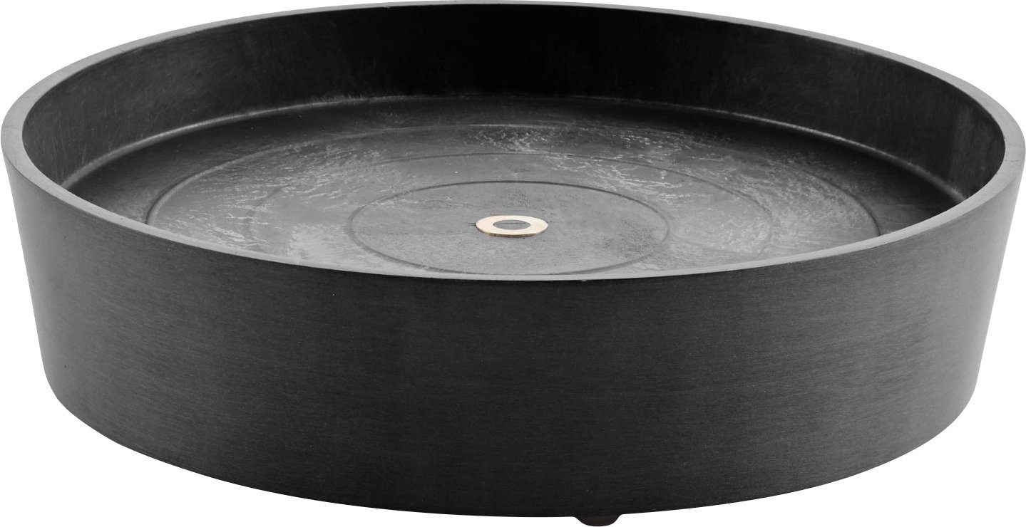 ECOPOTS Blumentopfuntersetzer SAUCER WHEELS Dark Grey, günstig online kaufen