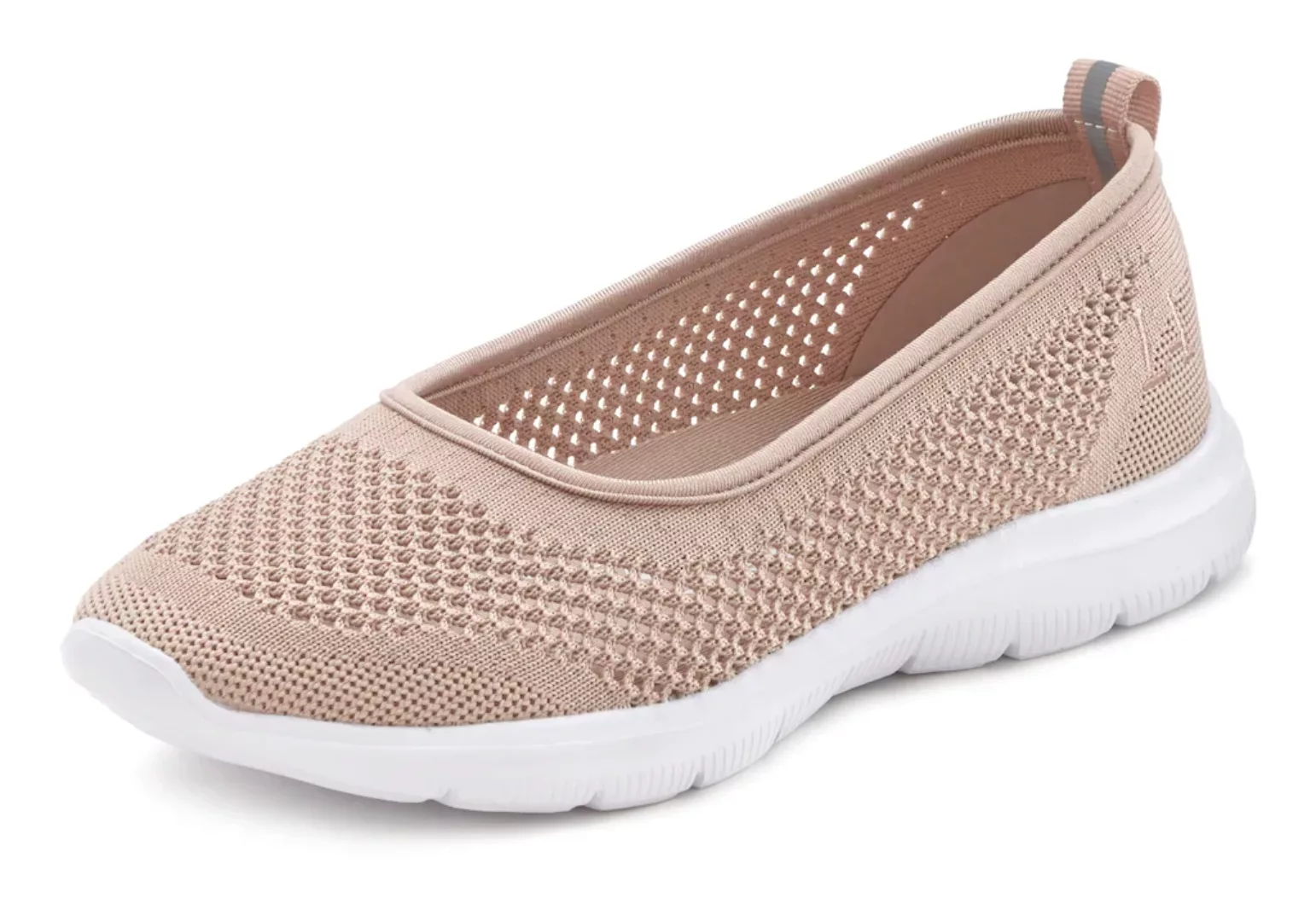 LASCANA Sneaker Ballerinas, ultraleichter Slipper,Freizeitschuh aus Mesh, w günstig online kaufen