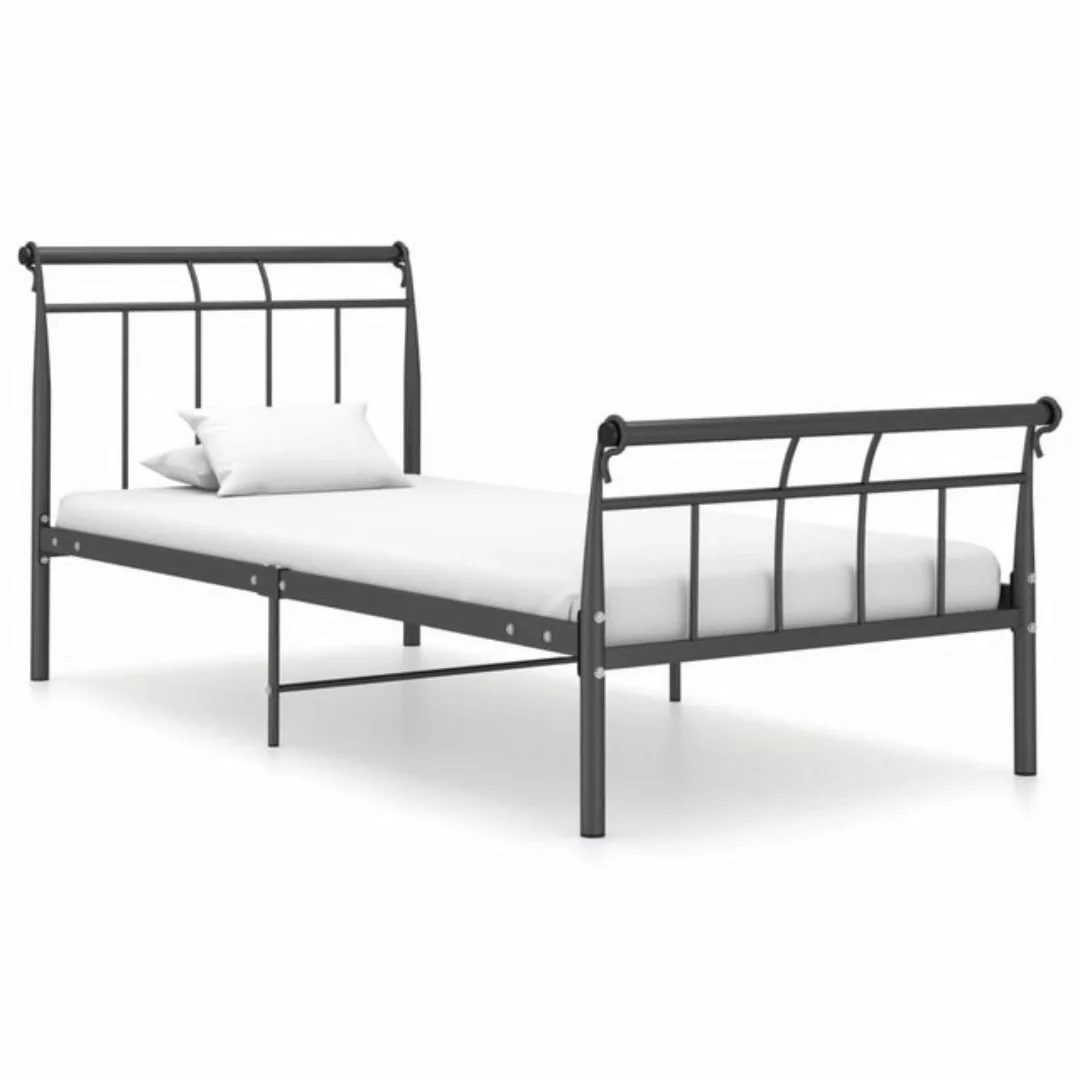 furnicato Bettgestell Schwarz Metall 100x200 cm günstig online kaufen