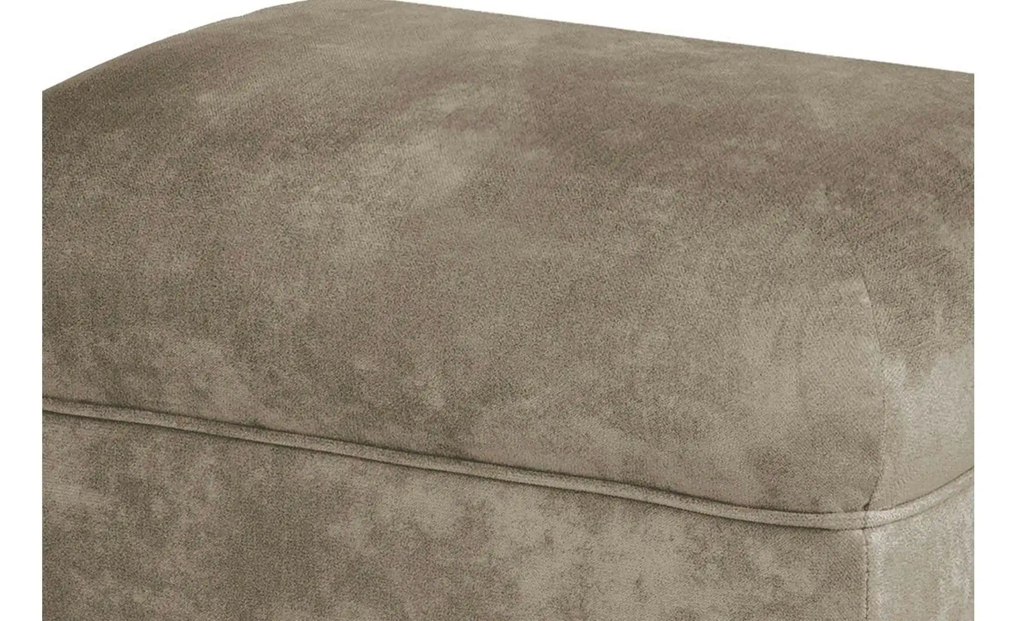 KONSIMO Hocker  Miles ¦ beige ¦ Maße (cm): B: 55 H: 42 Polstermöbel > Hocke günstig online kaufen