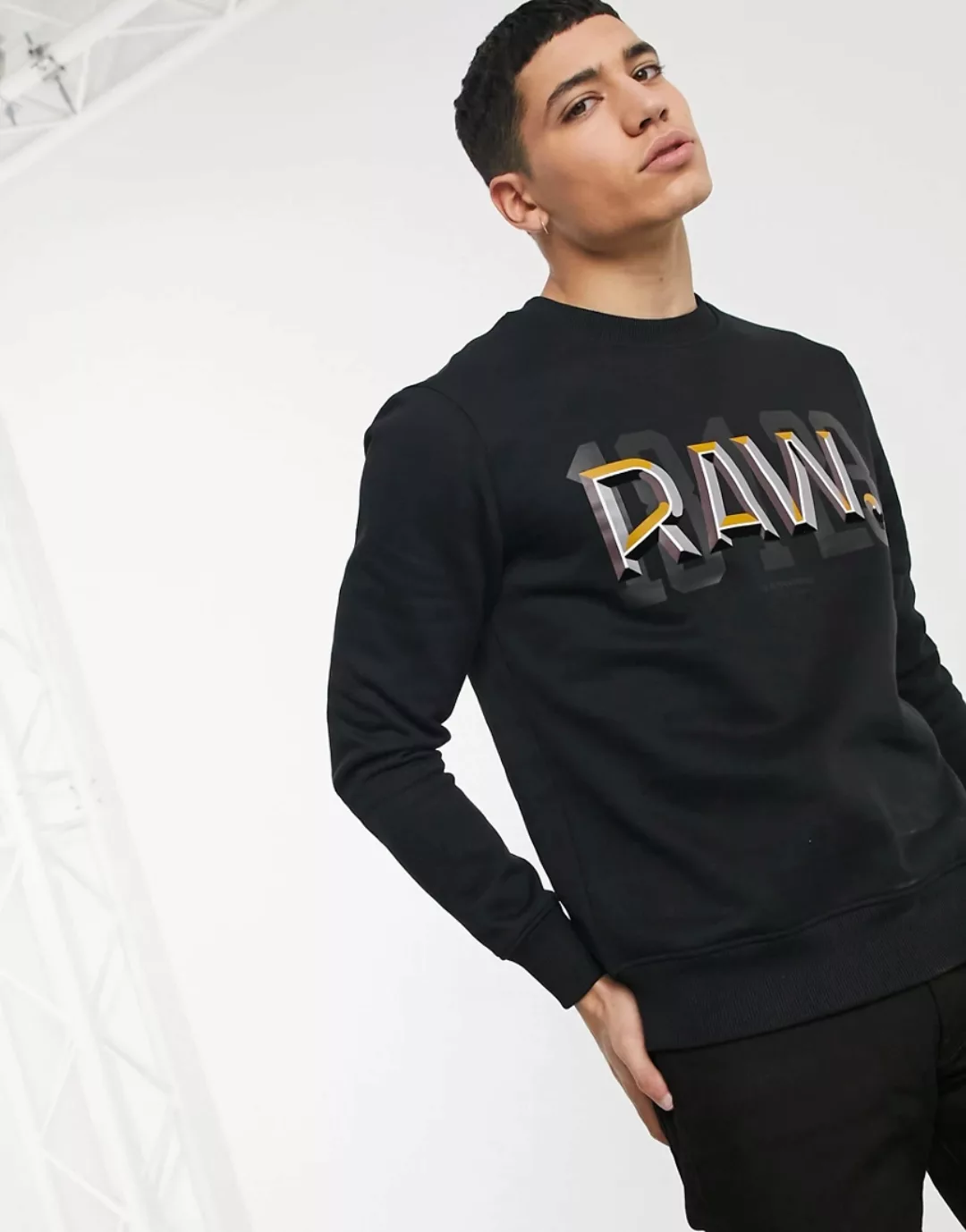 G-Star – Raw Dot – Sweatshirt in Schwarz günstig online kaufen