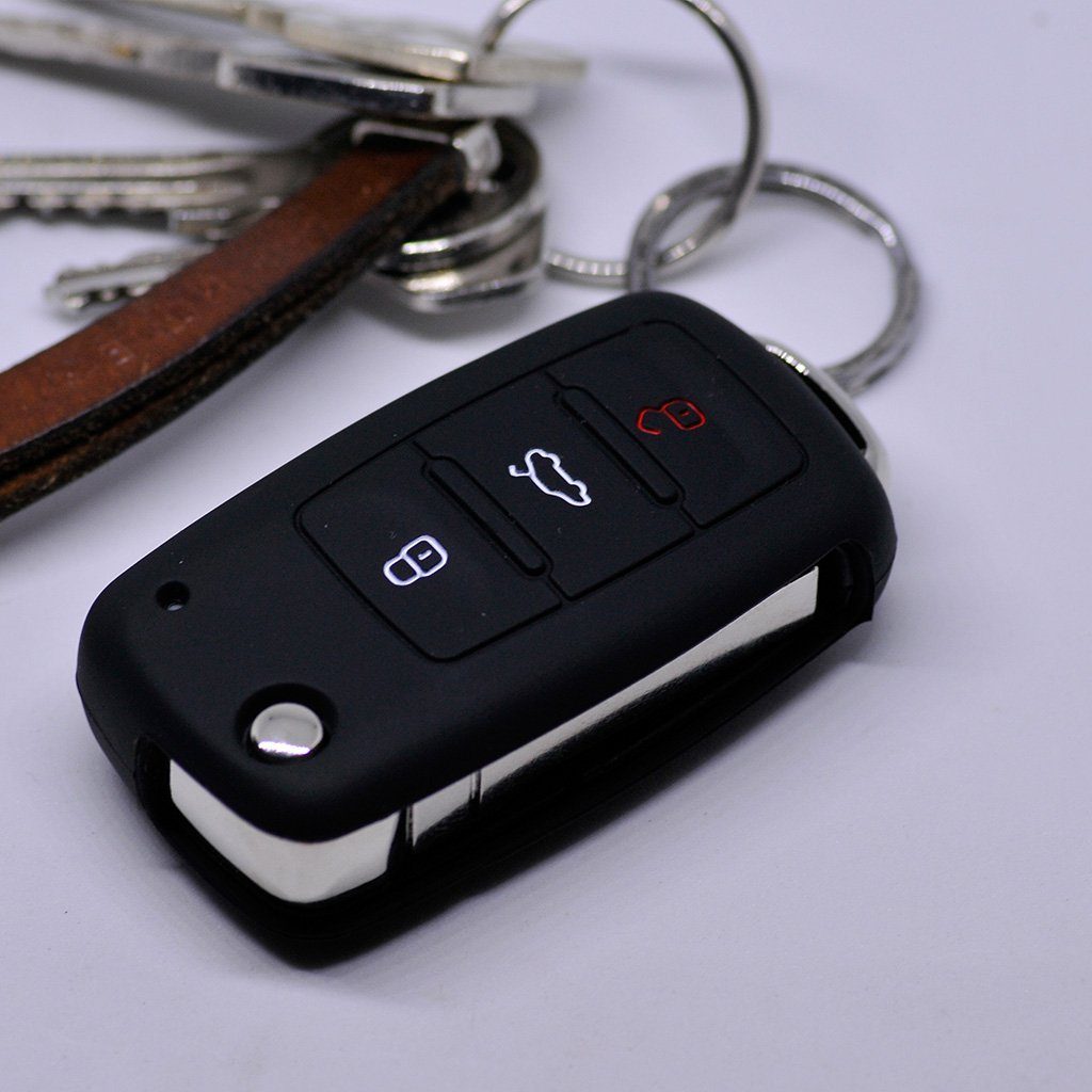 mt-key Schlüsseltasche Autoschlüssel Softcase Silikon Schutzhülle günstig online kaufen