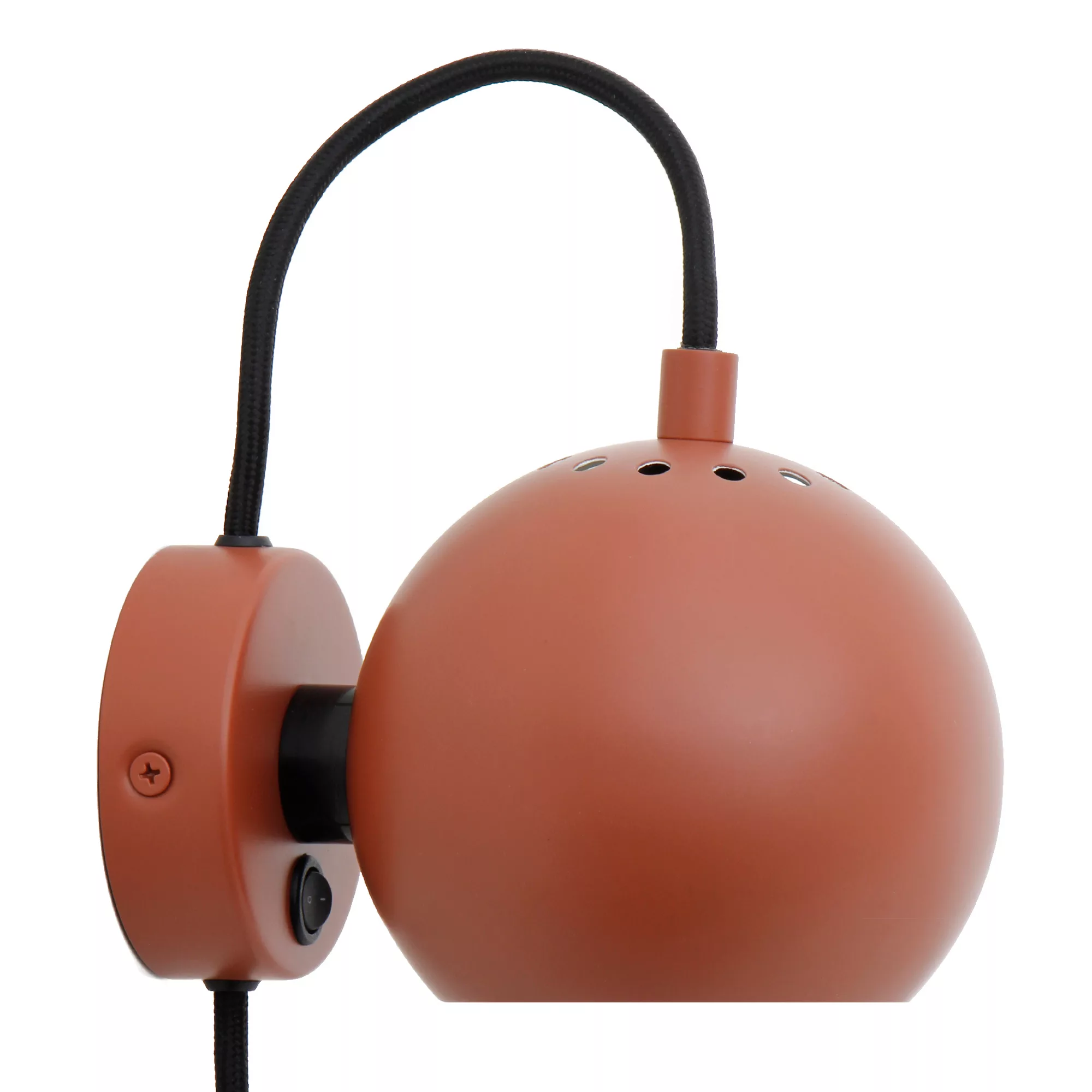Frandsen - Limited Edition Ball Magnet Wandleuchte matt - terrakotta rot/Sc günstig online kaufen