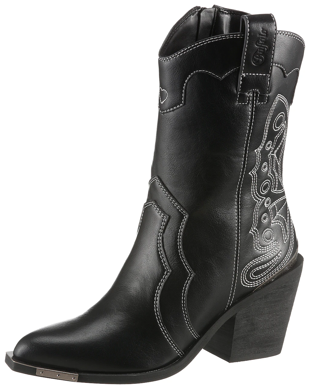 Buffalo Cowboy Stiefelette "WEST BOOD MID VEGAN", Stiefel, Schlupfboots, We günstig online kaufen