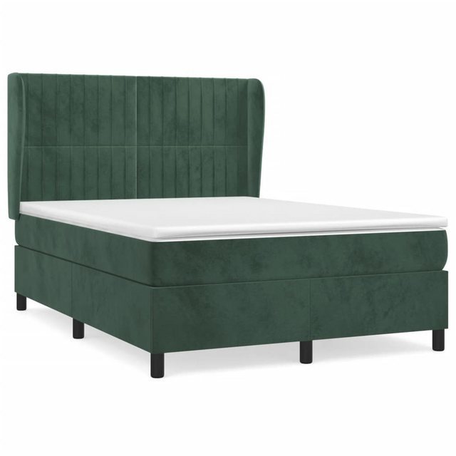 vidaXL Boxspringbett Bett Boxspringbett mit Matratze & Topper Samt versch. günstig online kaufen