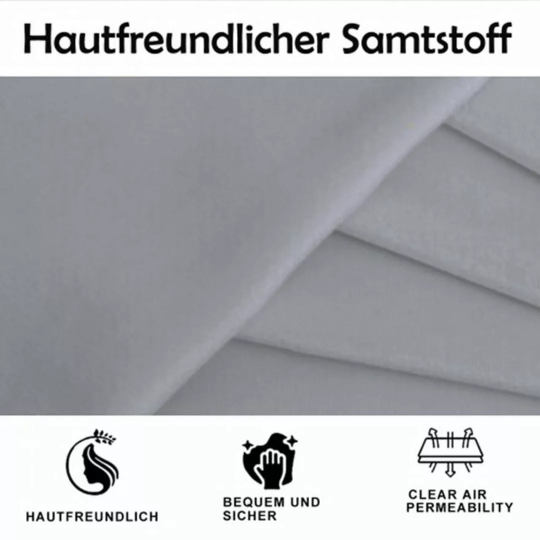 XDeer Polsterbett Polsterbett,mit LED-Leuchten und Lattenrost, Samtstoff, D günstig online kaufen