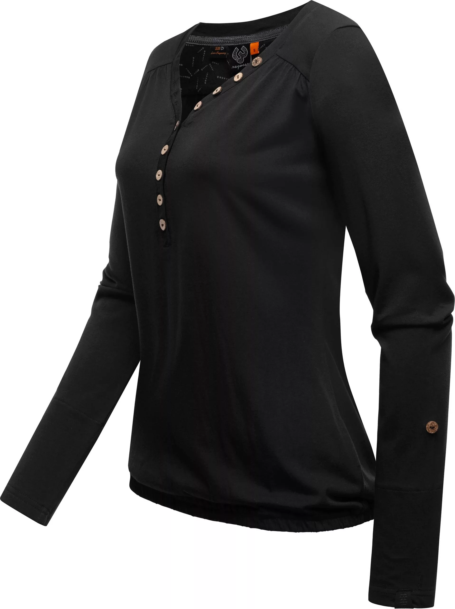 Ragwear Langarmshirt "Pinchi", Stylisches Damen Longsleeve mit Knöpfen günstig online kaufen