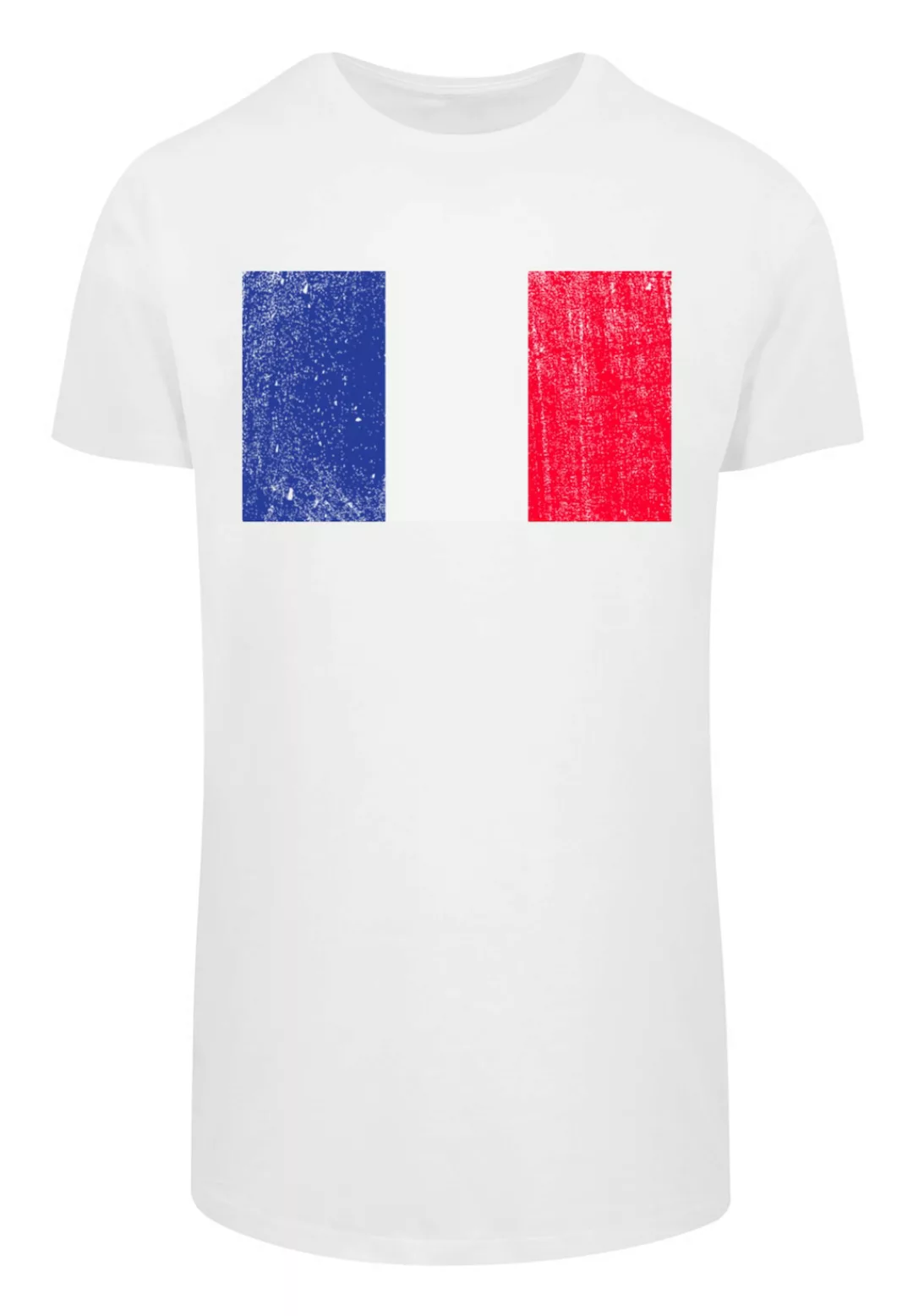 F4NT4STIC T-Shirt France Frankreich Flagge distressed Print günstig online kaufen