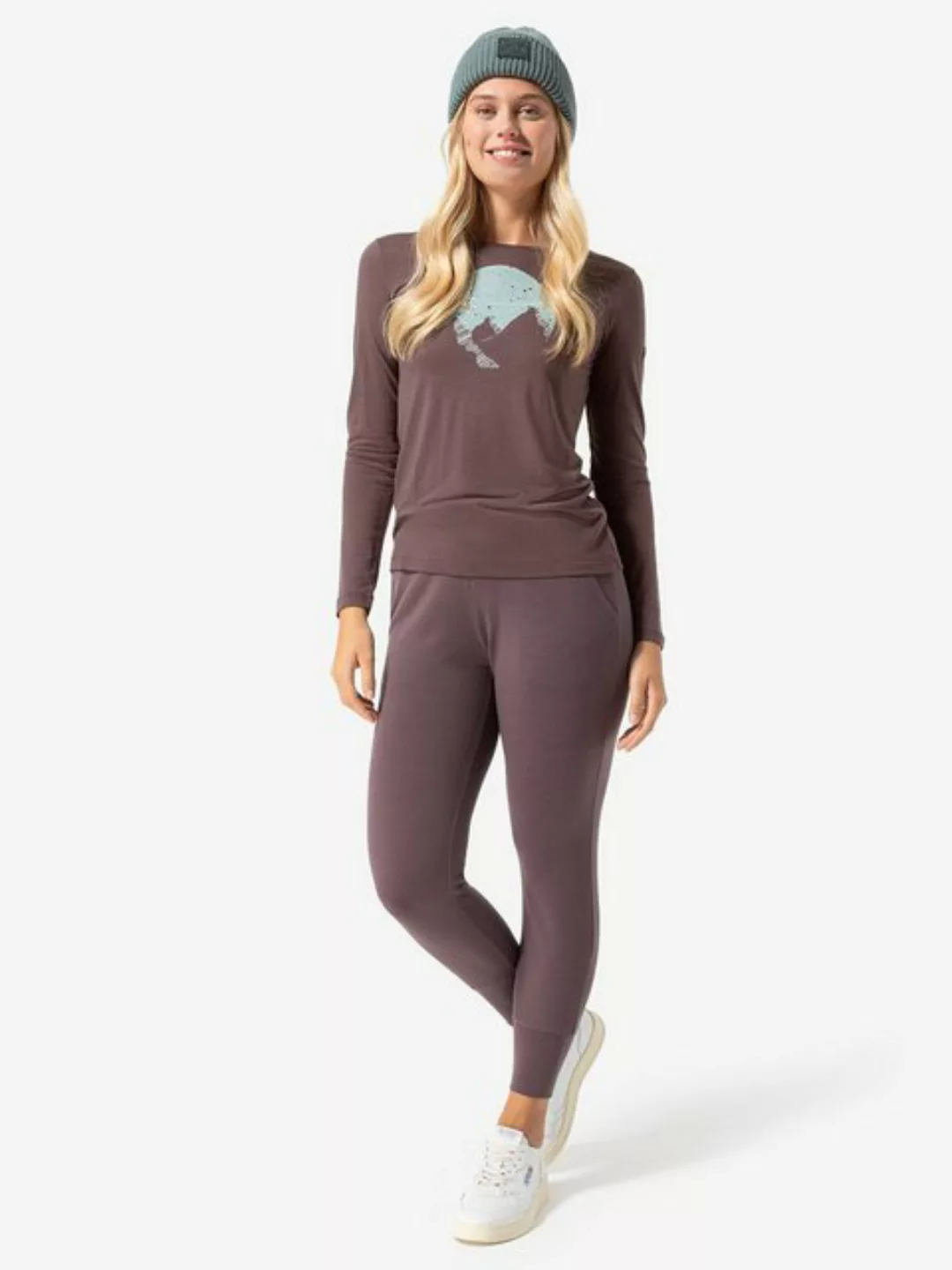 SUPER.NATURAL Sweatshirt für Damen, Merino GONDOLA Ski Motiv, atmungsaktiv günstig online kaufen