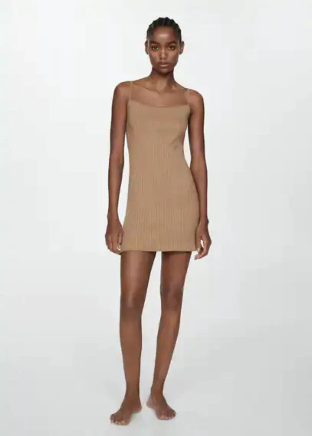 Kleid mit Rippmuster günstig online kaufen