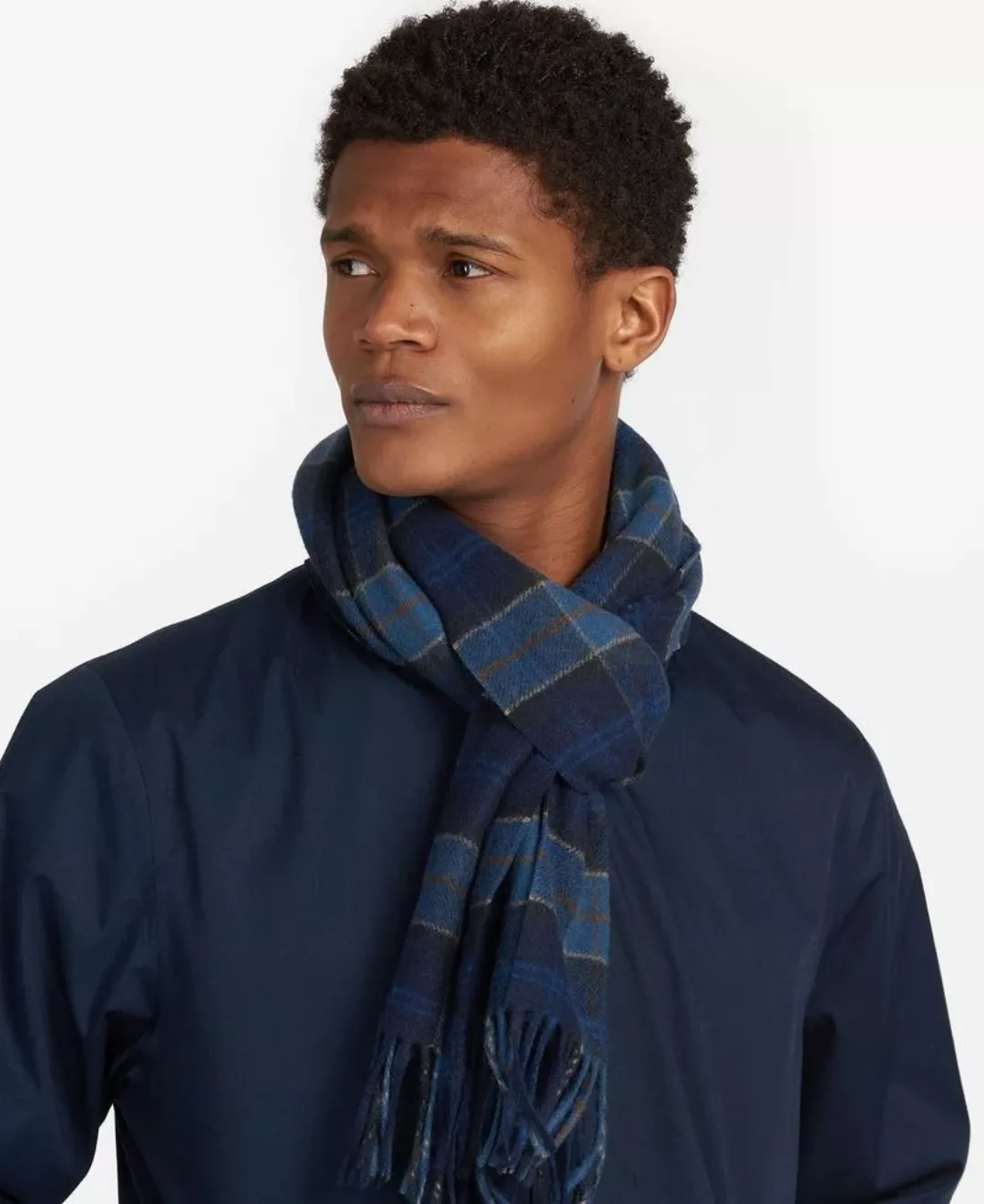 Barbour Schal Tartan Mckenzie Wolle Midnight - günstig online kaufen