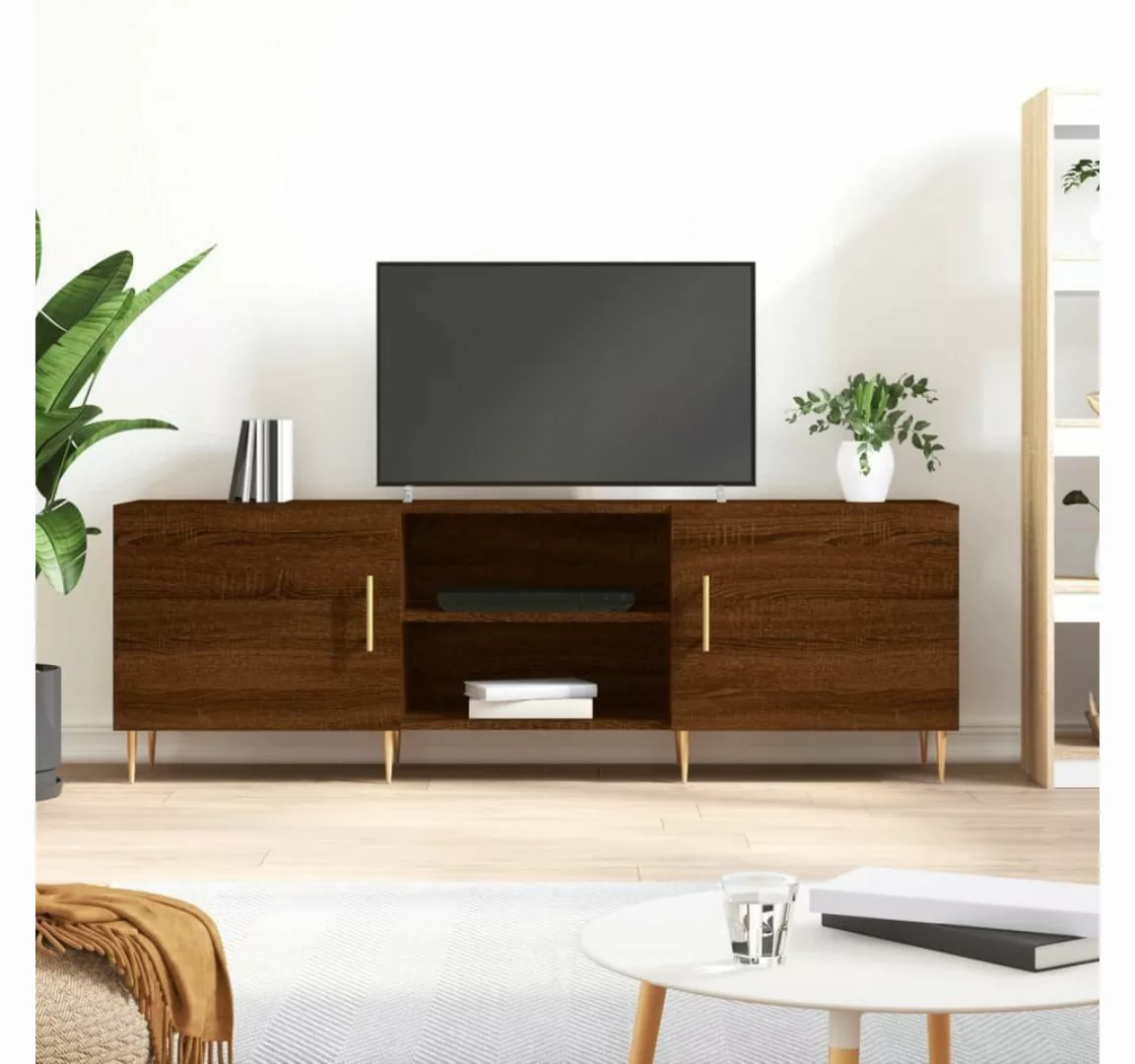 vidaXL TV-Schrank TV-Schrank Braun Eichen-Optik 150x30x50 cm Holzwerkstoff günstig online kaufen