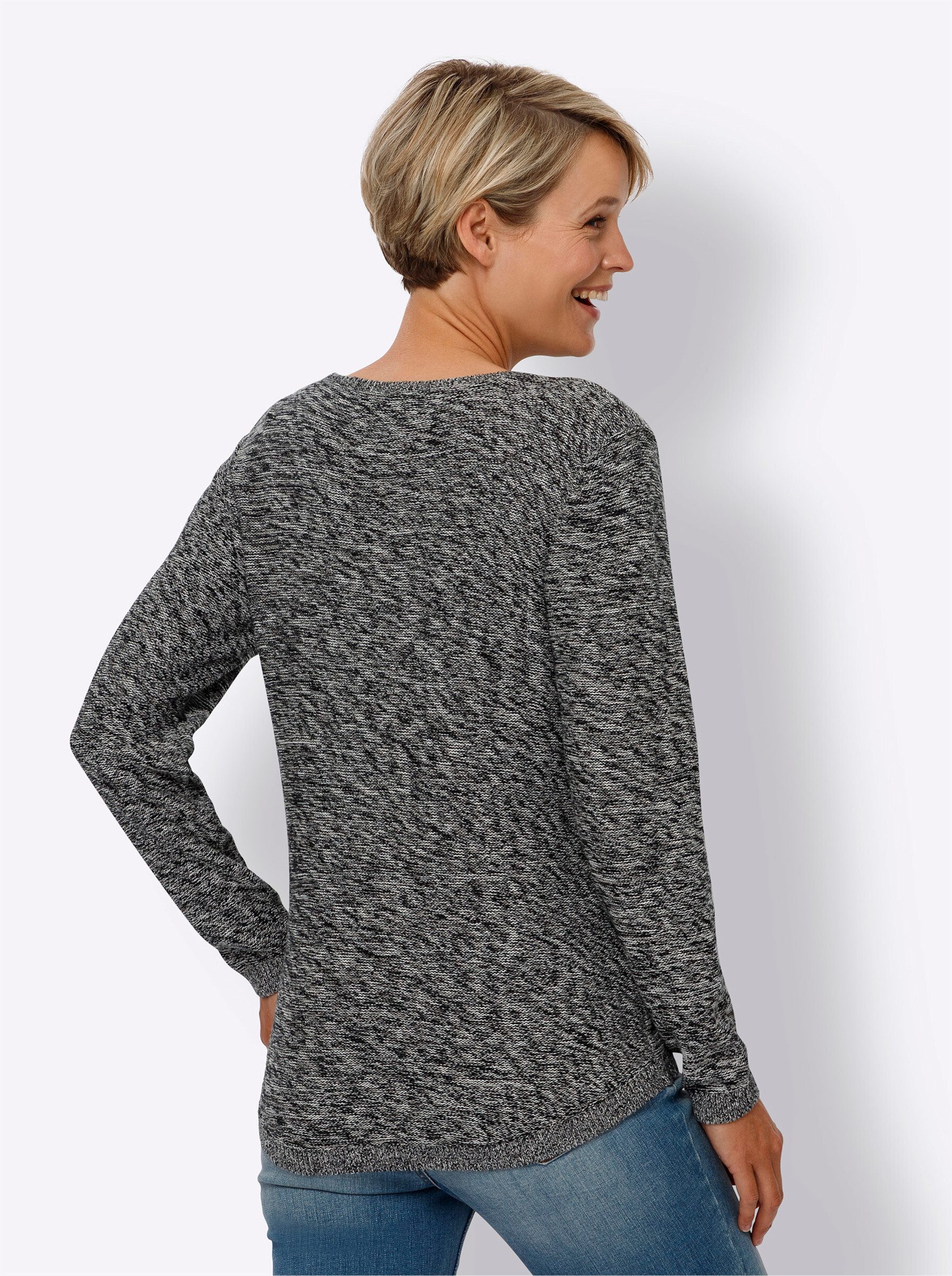 Sieh an! Strickpullover Rundhalspullover günstig online kaufen