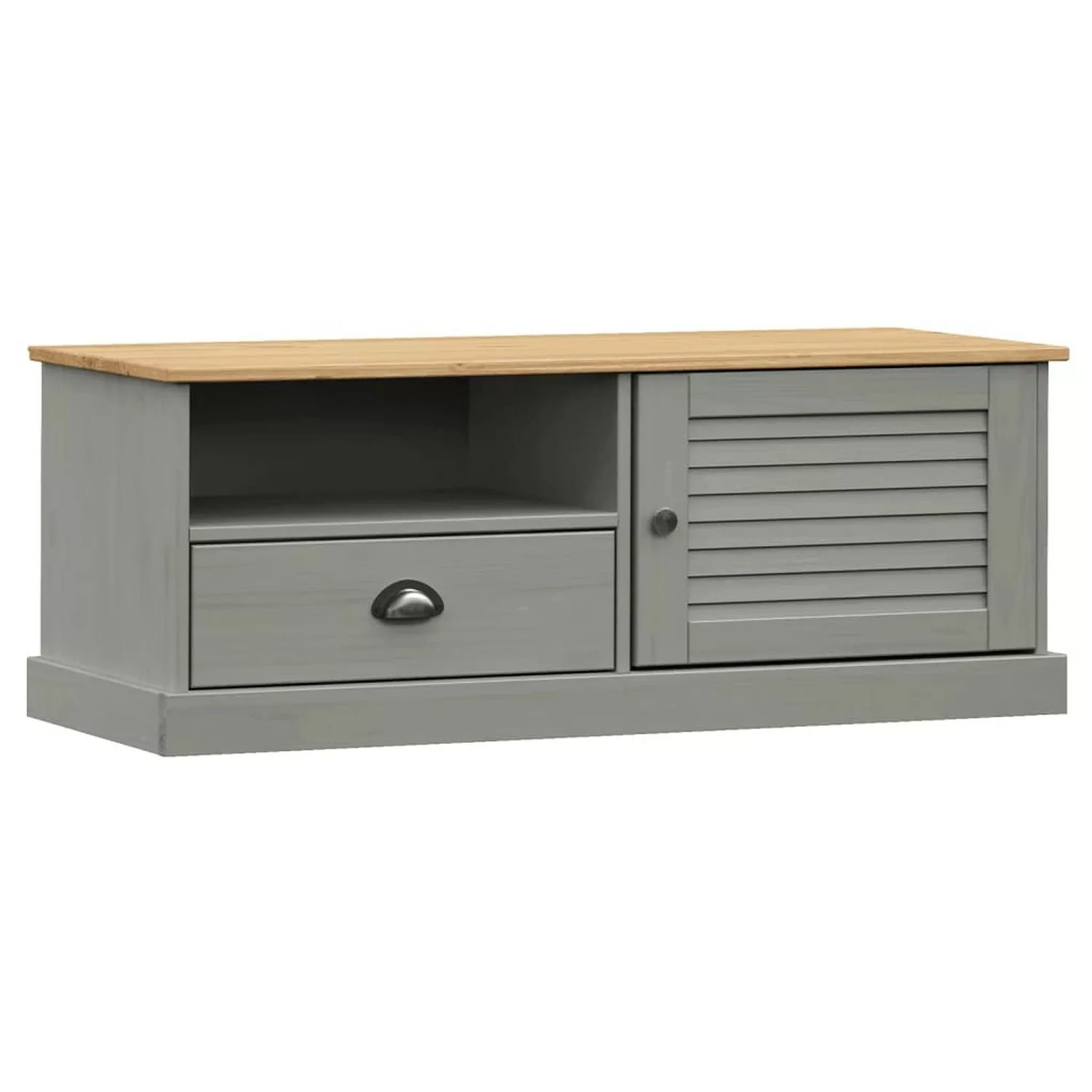 VidaXL TV-Schrank VIGO Grau 106x40x40 cm Massivholz Kiefür günstig online kaufen