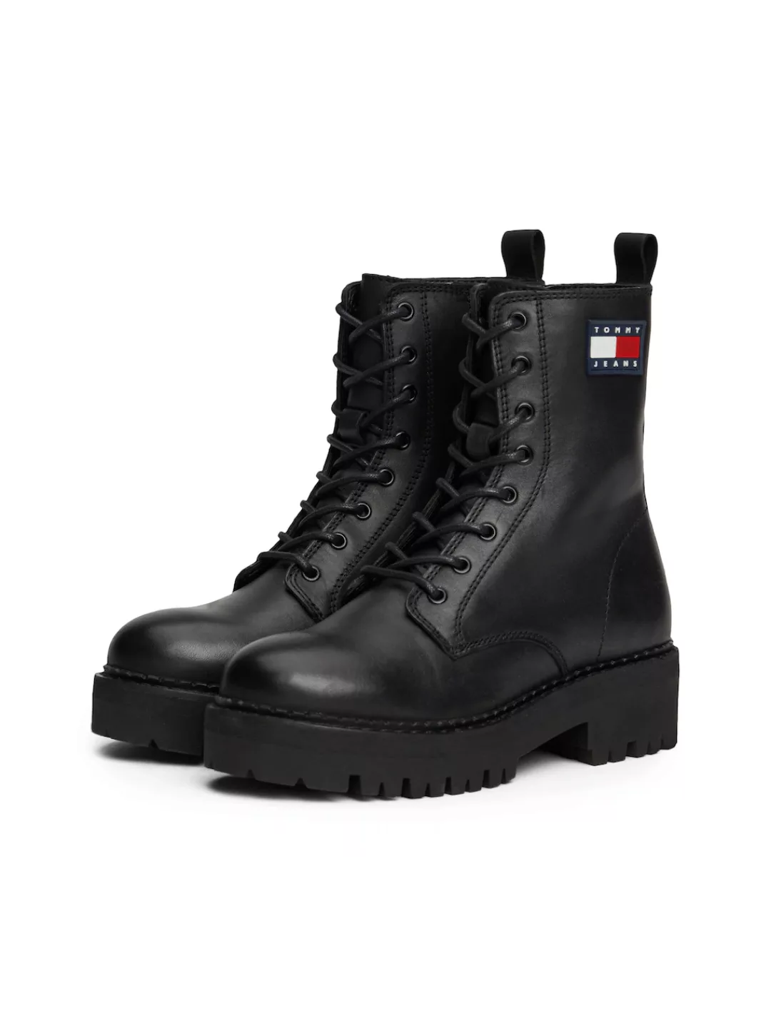 Tommy Jeans Schnürboots "TJW URBAN LACE UP BOOT", Blockabsatz, Schnürstiefe günstig online kaufen