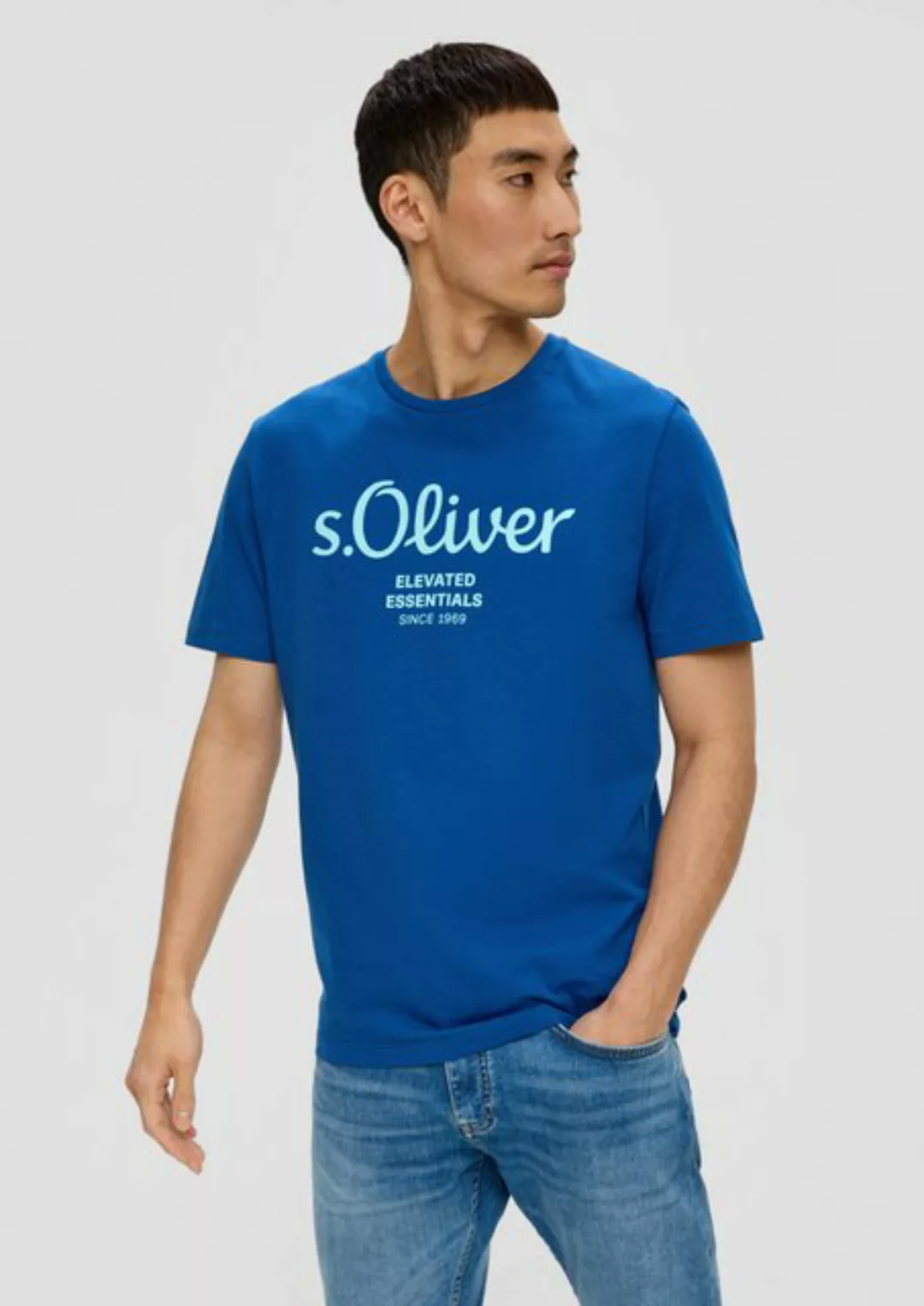 s.Oliver T-Shirt aus atmungsaktiver Baumwolle günstig online kaufen