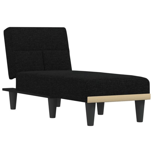 vidaXL Chaiselongue Chaiselongue Schwarz Stoff, 1 Teile günstig online kaufen