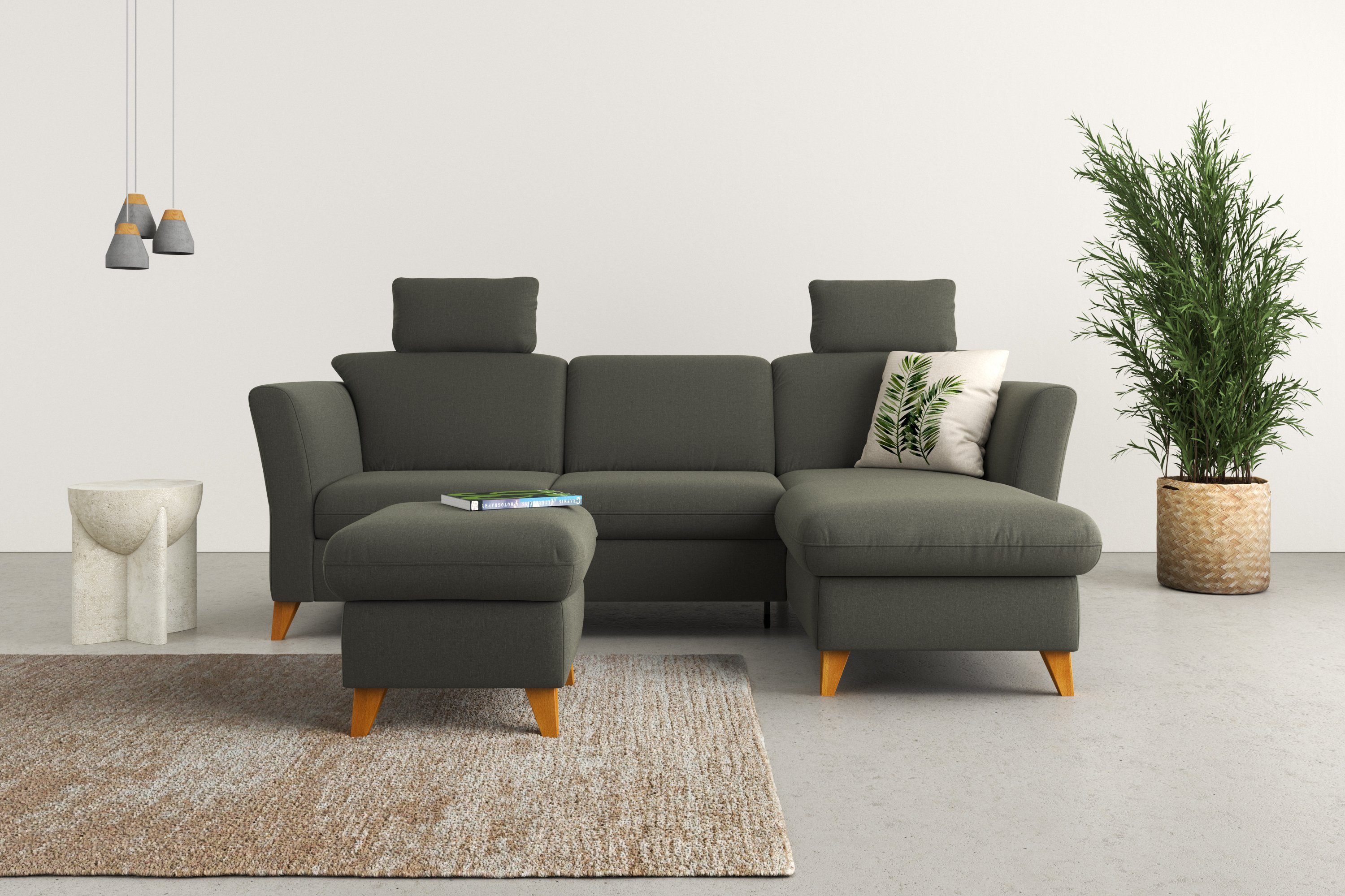 Home affaire Ecksofa "Trelleborg L-Form", Federkern-Polsterung, wahlweise m günstig online kaufen
