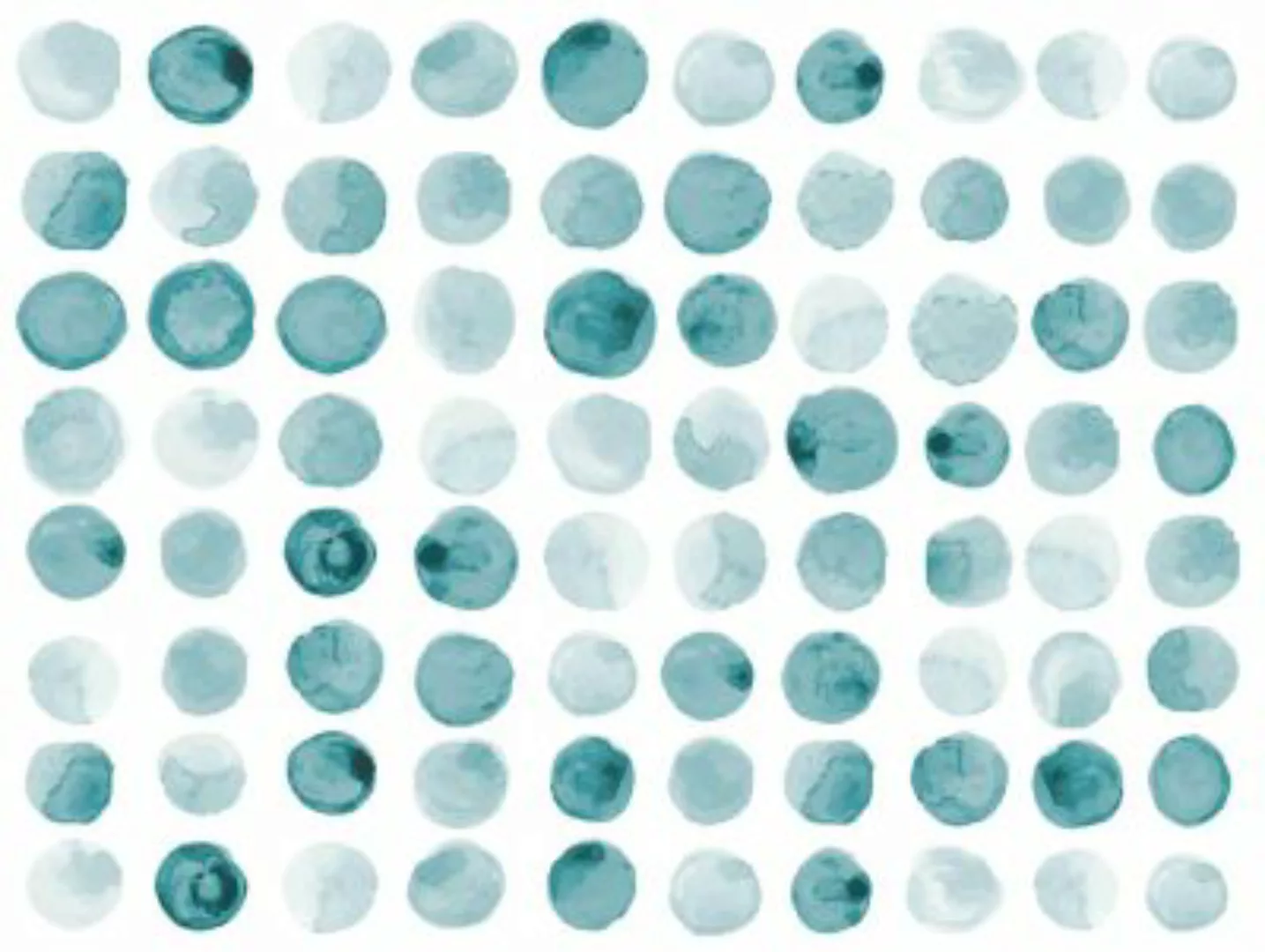 tischsetmacher Tischset Platzsets abwaschbar - Grüne Punkte Muster - 4 Stüc günstig online kaufen
