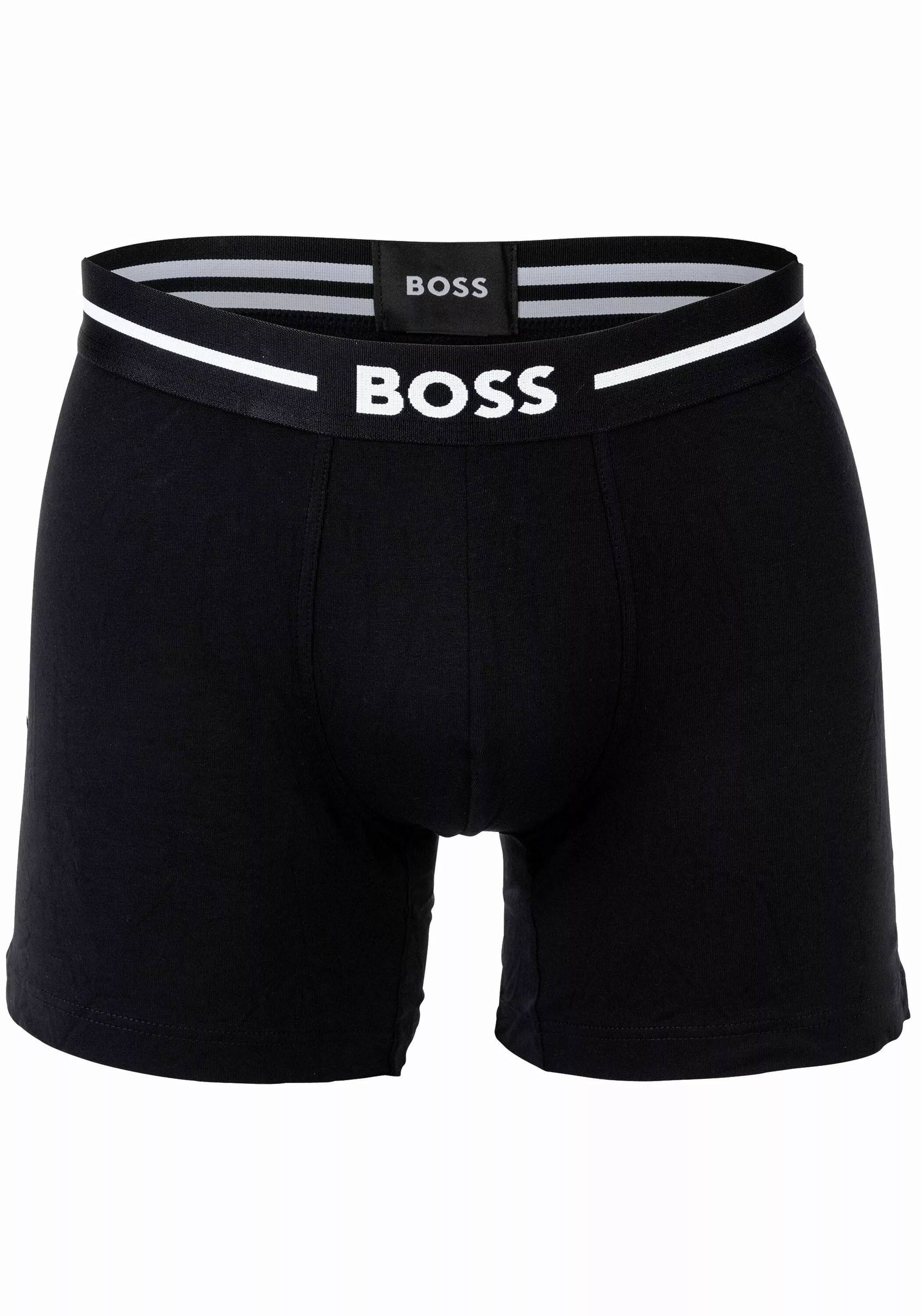 BOSS Boxershorts "BoxerBr 3P Bold", (3 St.), mit Boss Logo-Elastikbund günstig online kaufen