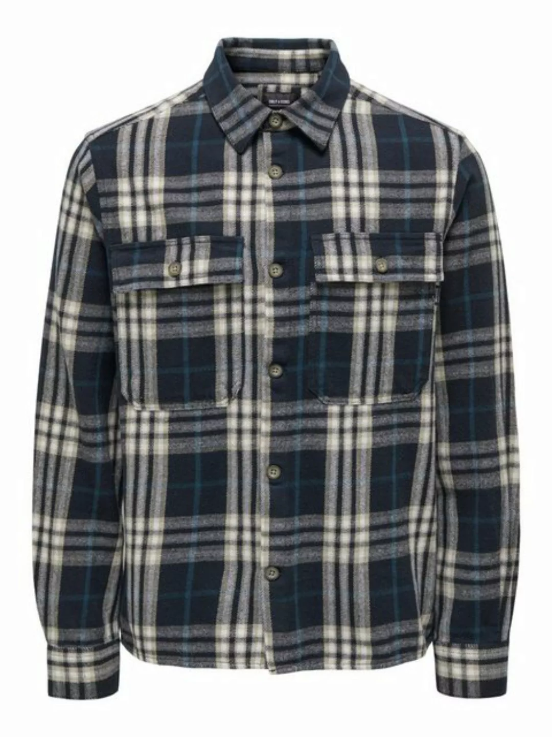 ONLY & SONS Flanellhemd ONSSCOTT LS CHECK FLANNEL OVERSHIRT 5629 günstig online kaufen