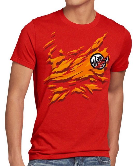 style3 T-Shirt Goku Brust songoku dragonball z ball super saiyan super vege günstig online kaufen