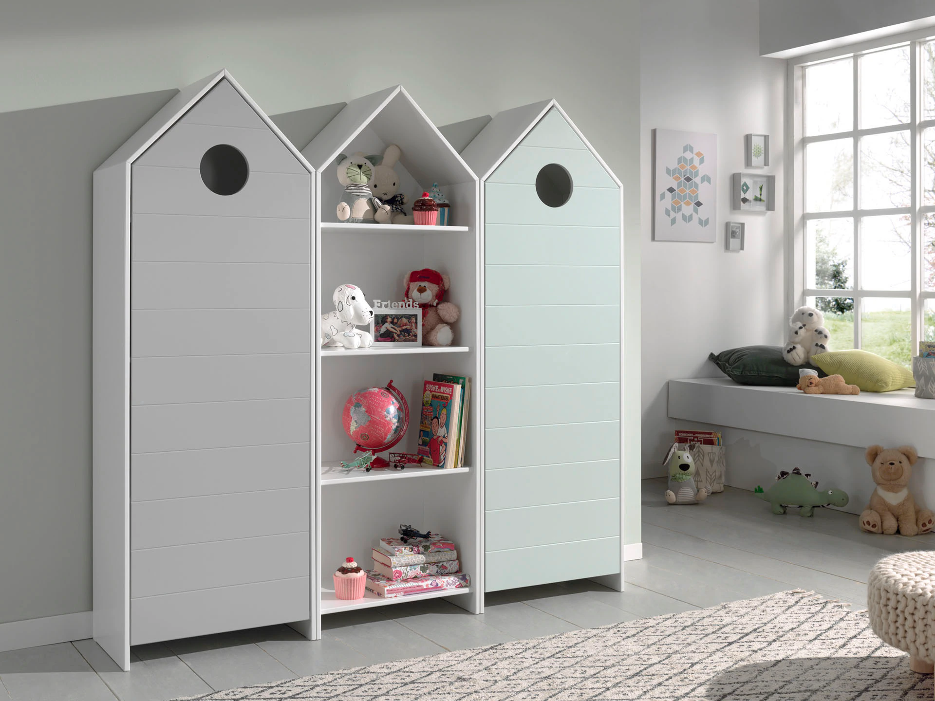 Vipack Jugendzimmer-Set "Casami, best. aus 2 Schränken mit Drehtür, 1 Regal günstig online kaufen