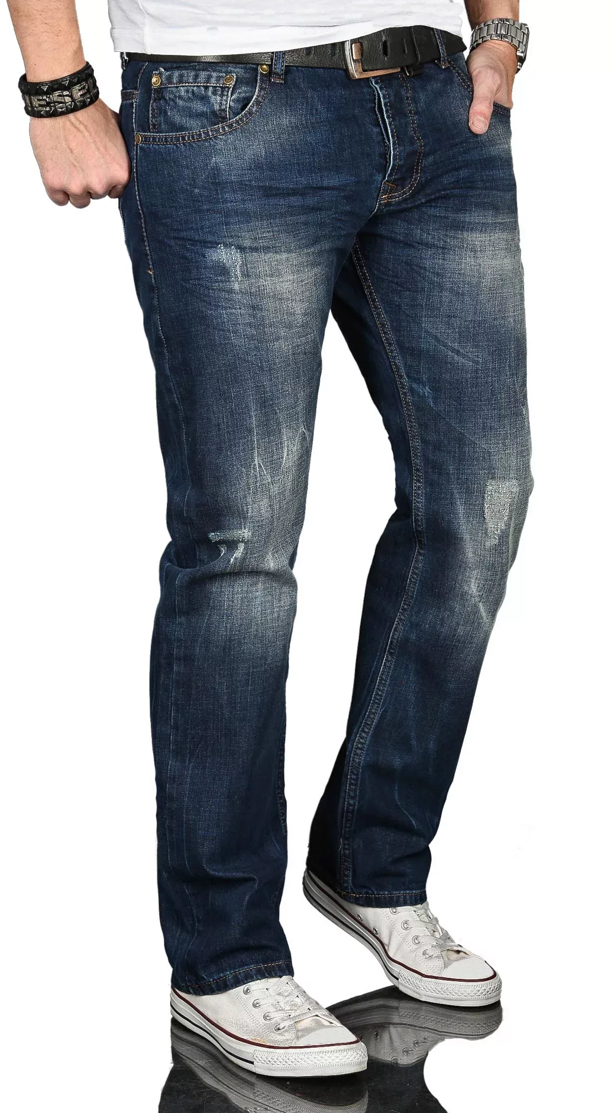 Alessandro Salvarini Regular-fit-Jeans "ASJulio", mit geradem Bein günstig online kaufen