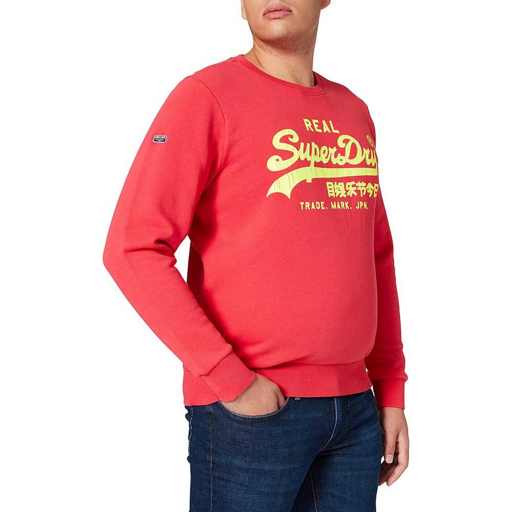 Superdry Vintage Lopo Ac Crew Sweatshirt L Campus Red günstig online kaufen