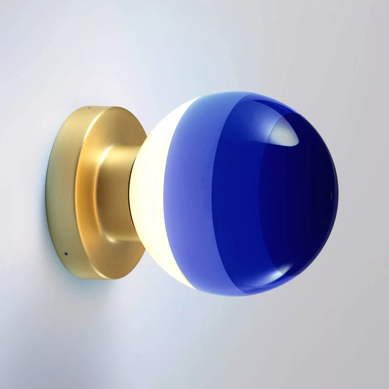 MARSET Dipping Light A2 LED-Wandlampe, blau/gold günstig online kaufen