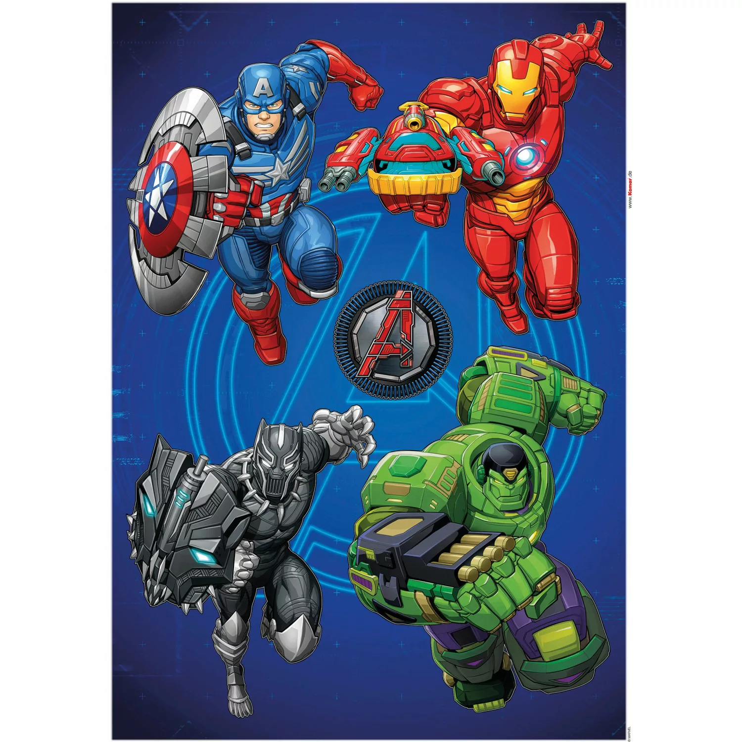 Komar Wandtattoo »Avengers Mech Strike«, (5 St.) günstig online kaufen