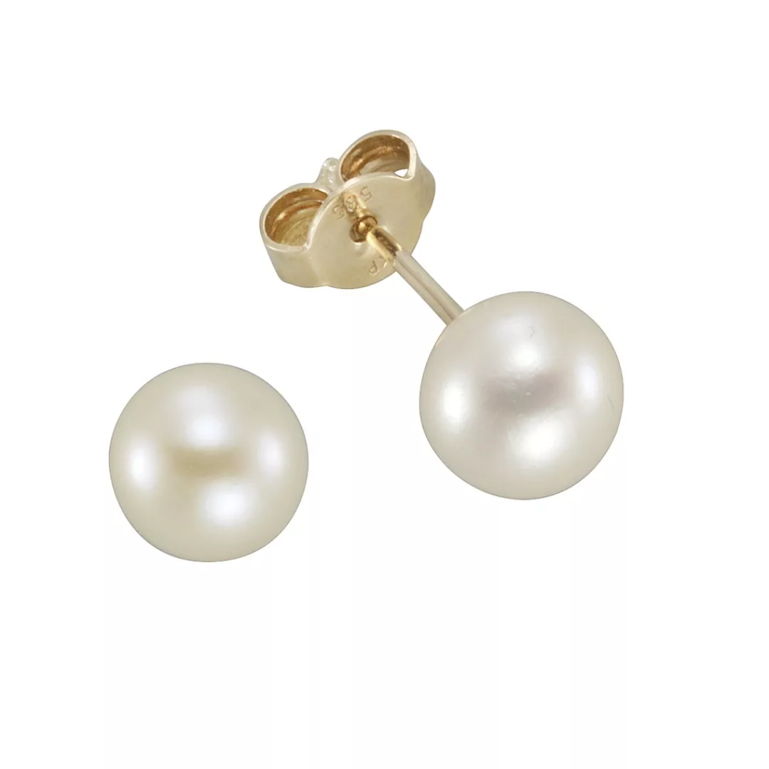 Vivance Paar Ohrstecker "585 Gold Perlen 6-6,5mm" günstig online kaufen