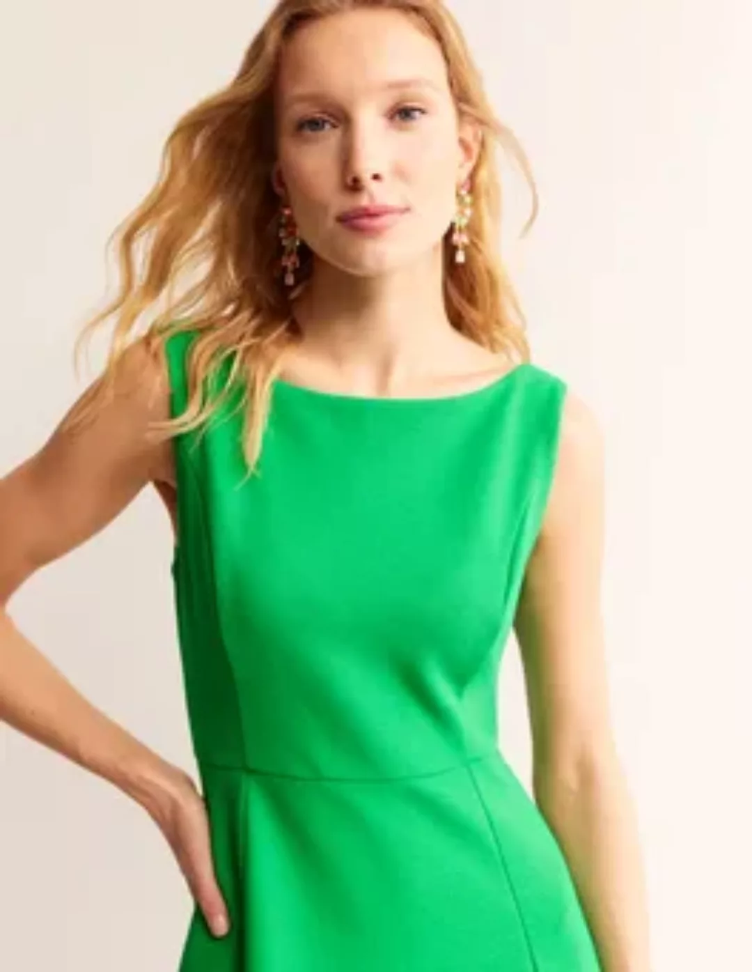 Scarlet Ottoman-Kleid aus Ponte Damen Boden, Hellgrün günstig online kaufen