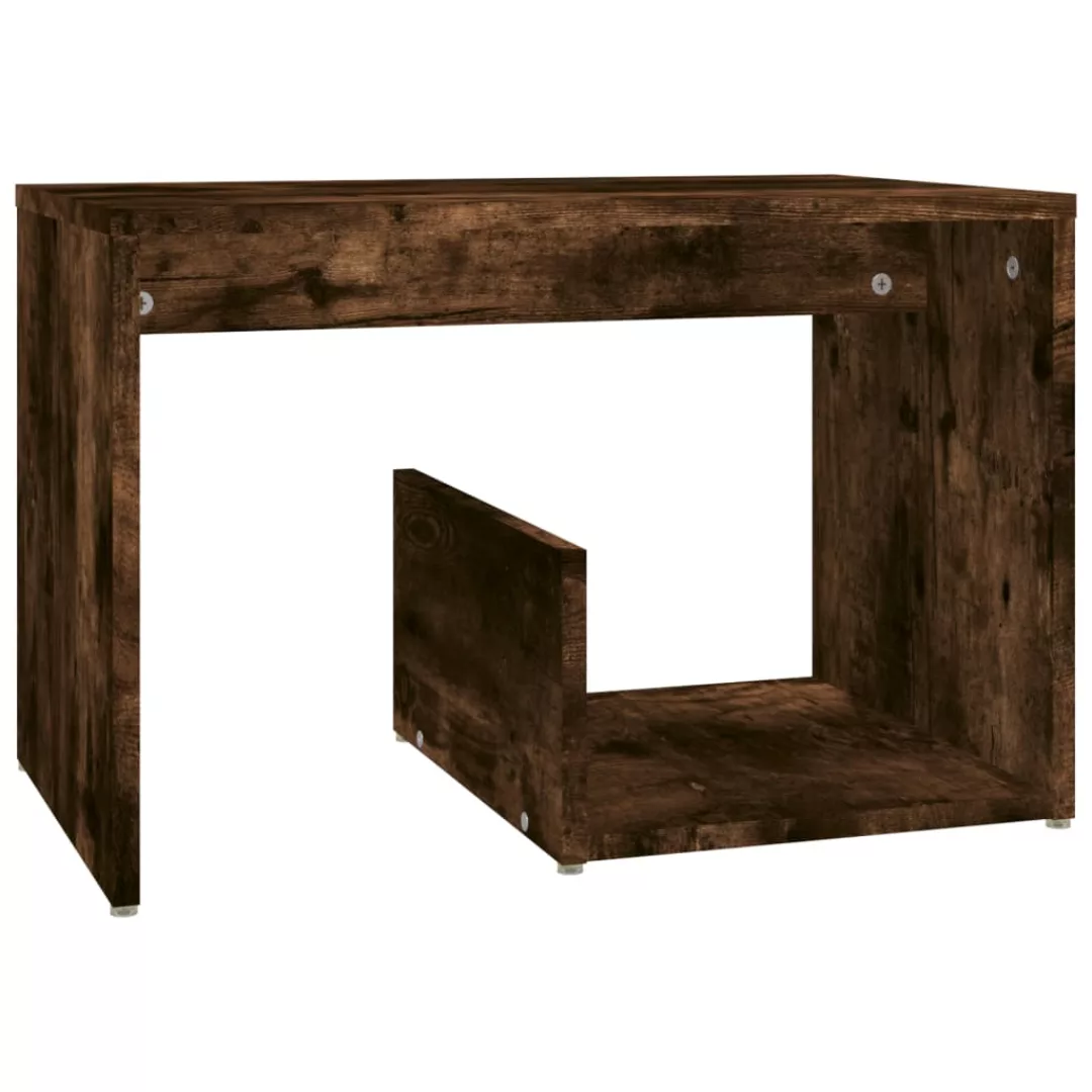 Vidaxl Beistelltisch Räuchereiche 59x36x38 Cm Holzwerkstoff günstig online kaufen