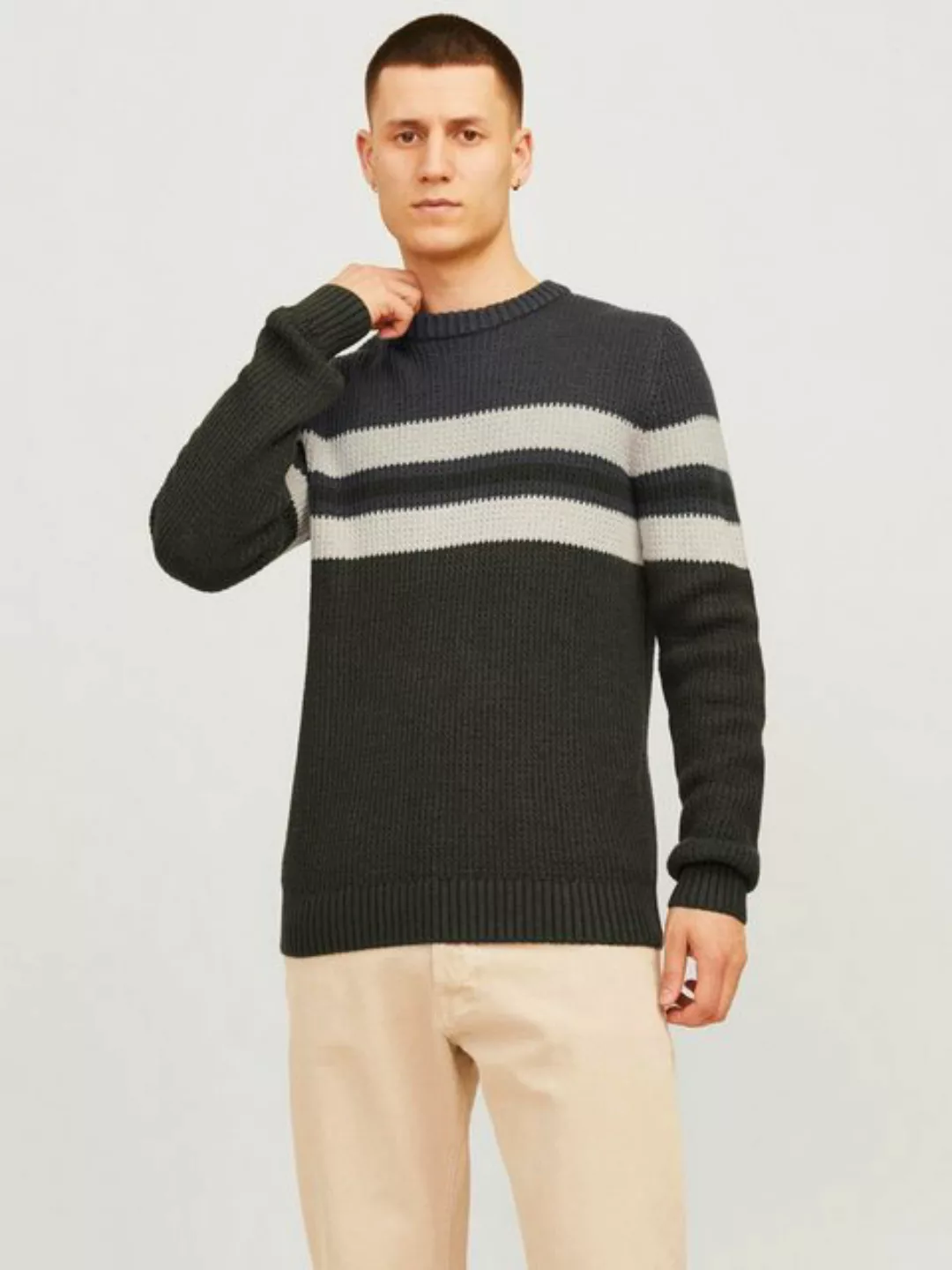 Jack & Jones Rundhalspullover JJSANDER KNIT CREW NECK günstig online kaufen