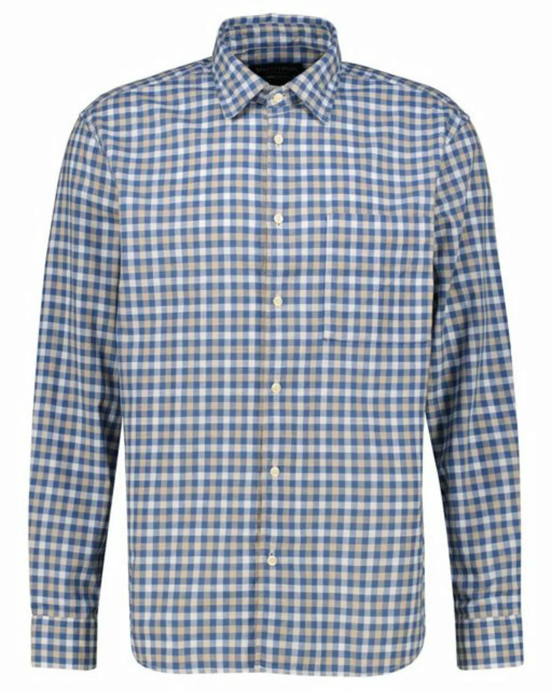 Marc O'Polo Langarmhemd Herren Hemd aus Bio-Baumwolle Regular Fit (1-tlg) günstig online kaufen