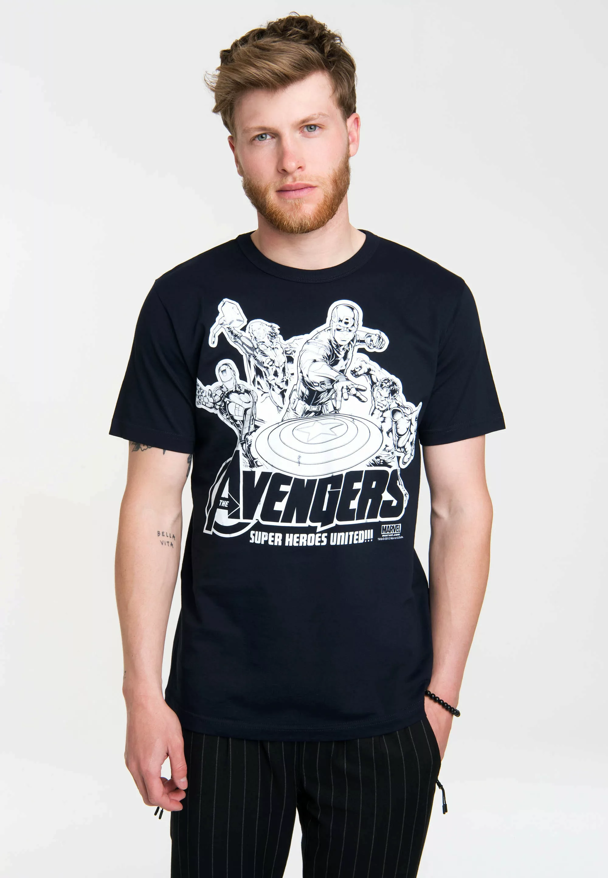 LOGOSHIRT T-Shirt "Avengers - Marvel - Heroes United", mit auffälligem Prin günstig online kaufen