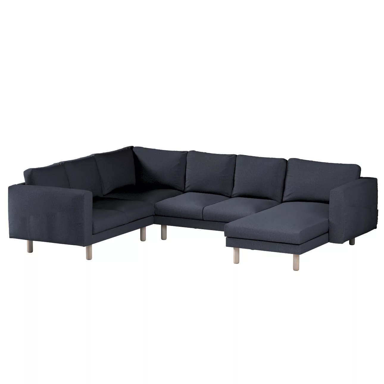 Bezug für Norsborg 5-Sitzer Ecksofa mit Recamiere, dunkelblau, Norsborg Bez günstig online kaufen