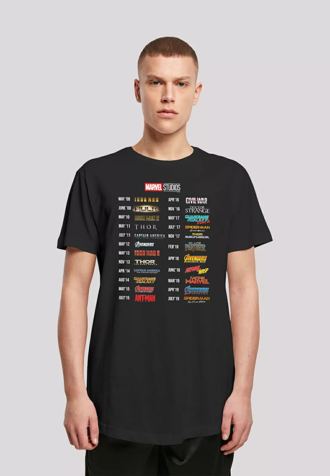 F4NT4STIC T-Shirt "Marvel Studios 10 Years Of Movies", Print günstig online kaufen