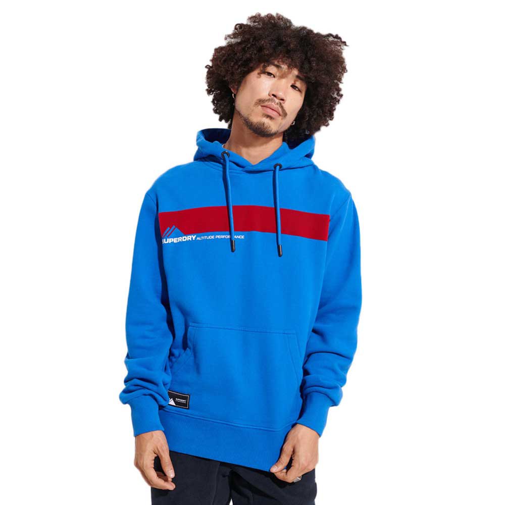 Superdry Mountain Sport Kapuzenpullover L Royal günstig online kaufen