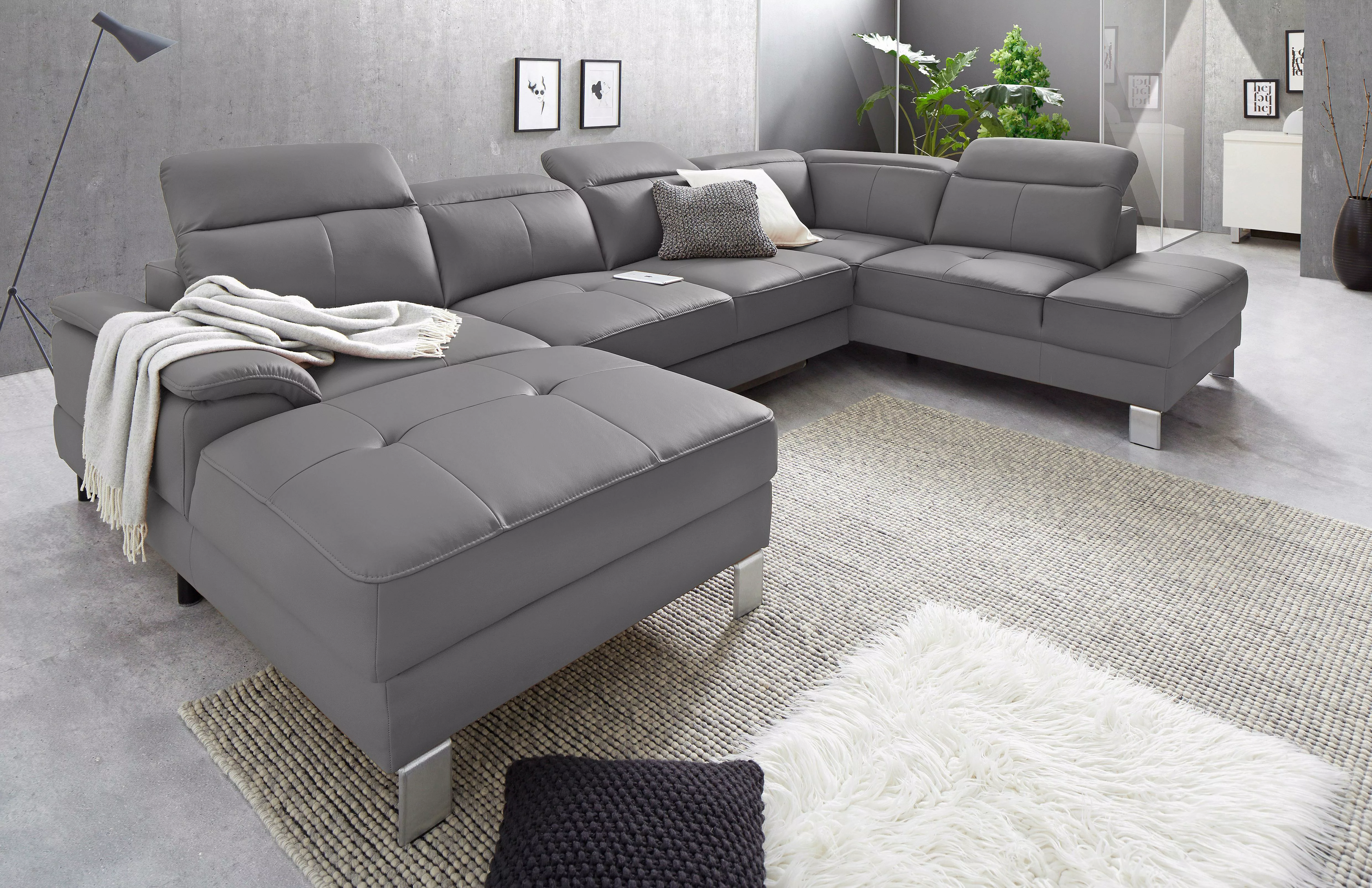 exxpo - sofa fashion Wohnlandschaft "Mantua 2, U-Form" günstig online kaufen