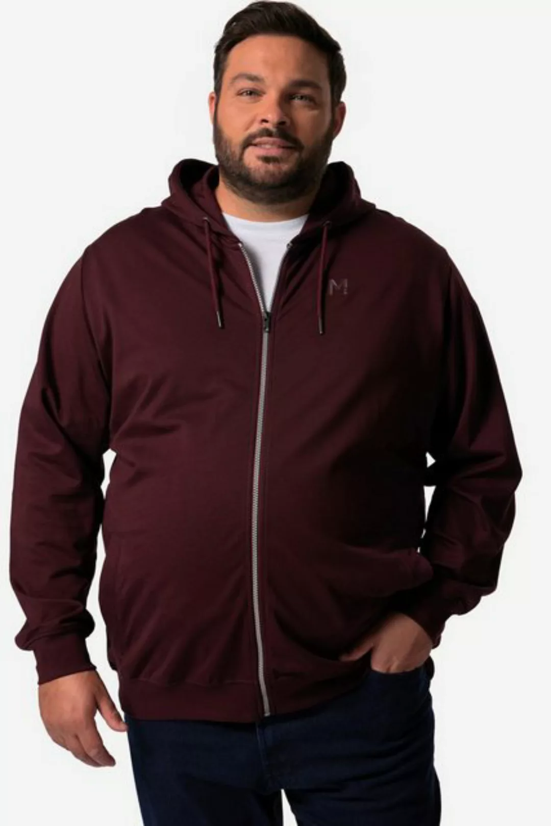 Men Plus Fleecejacke Men+ Hoodie-Jacke Kapuze Zipper bis 8 XL günstig online kaufen