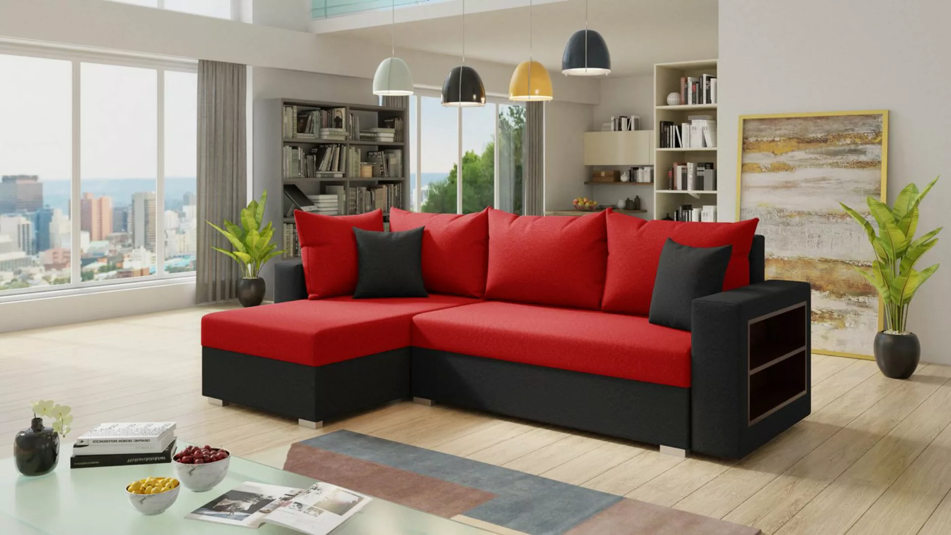 Sofnet Ecksofa Lord, mit Schlaffunktion und Bettkasten, L-Form Couch, Schla günstig online kaufen