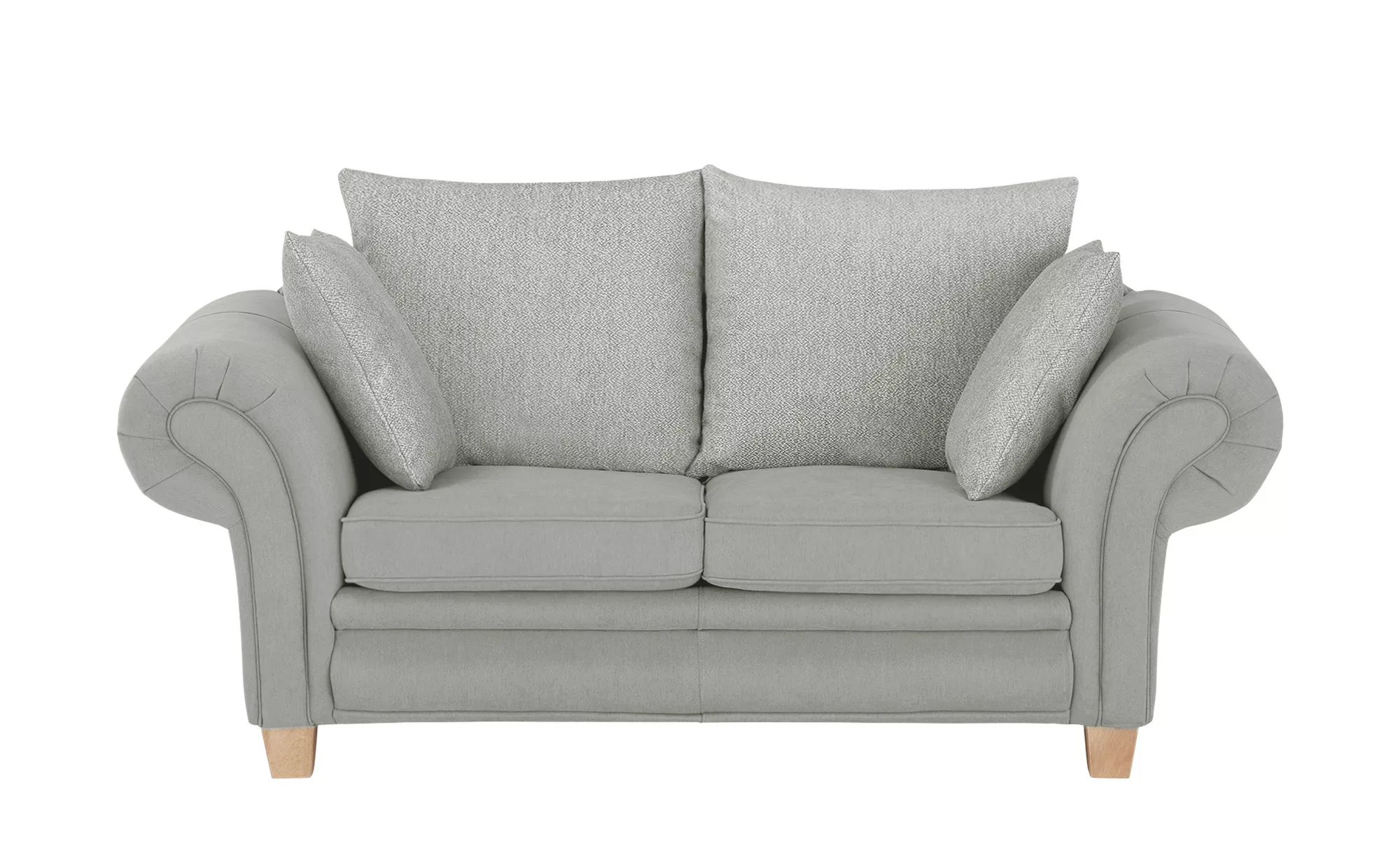 Sofa - grau - 190 cm - 81 cm - 91 cm - Polstermöbel > Sofas > 2-Sitzer - Mö günstig online kaufen