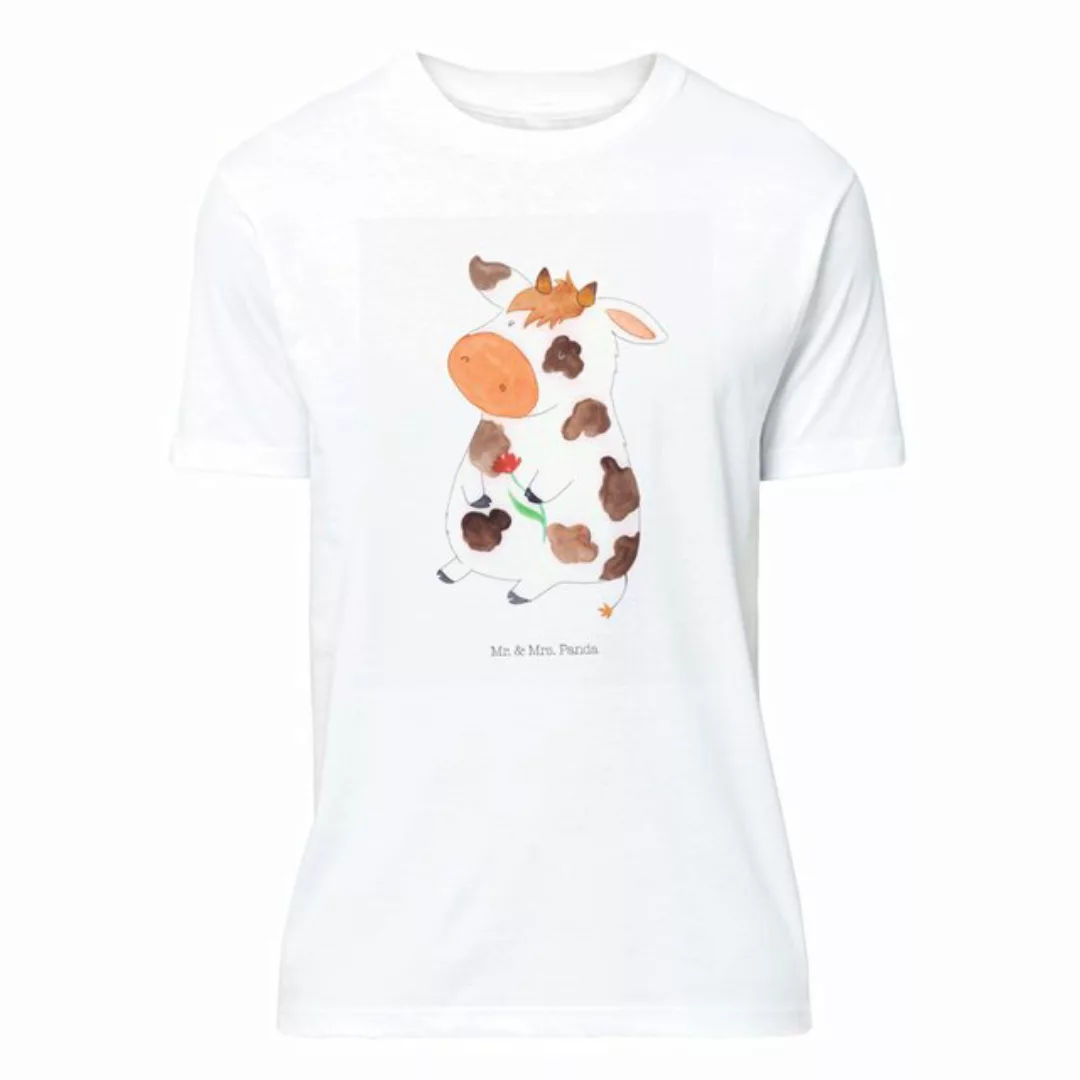 Mr. & Mrs. Panda T-Shirt Kuh - Weiß - Geschenk, Herrn, Tshirt, Hoftiere, Ba günstig online kaufen