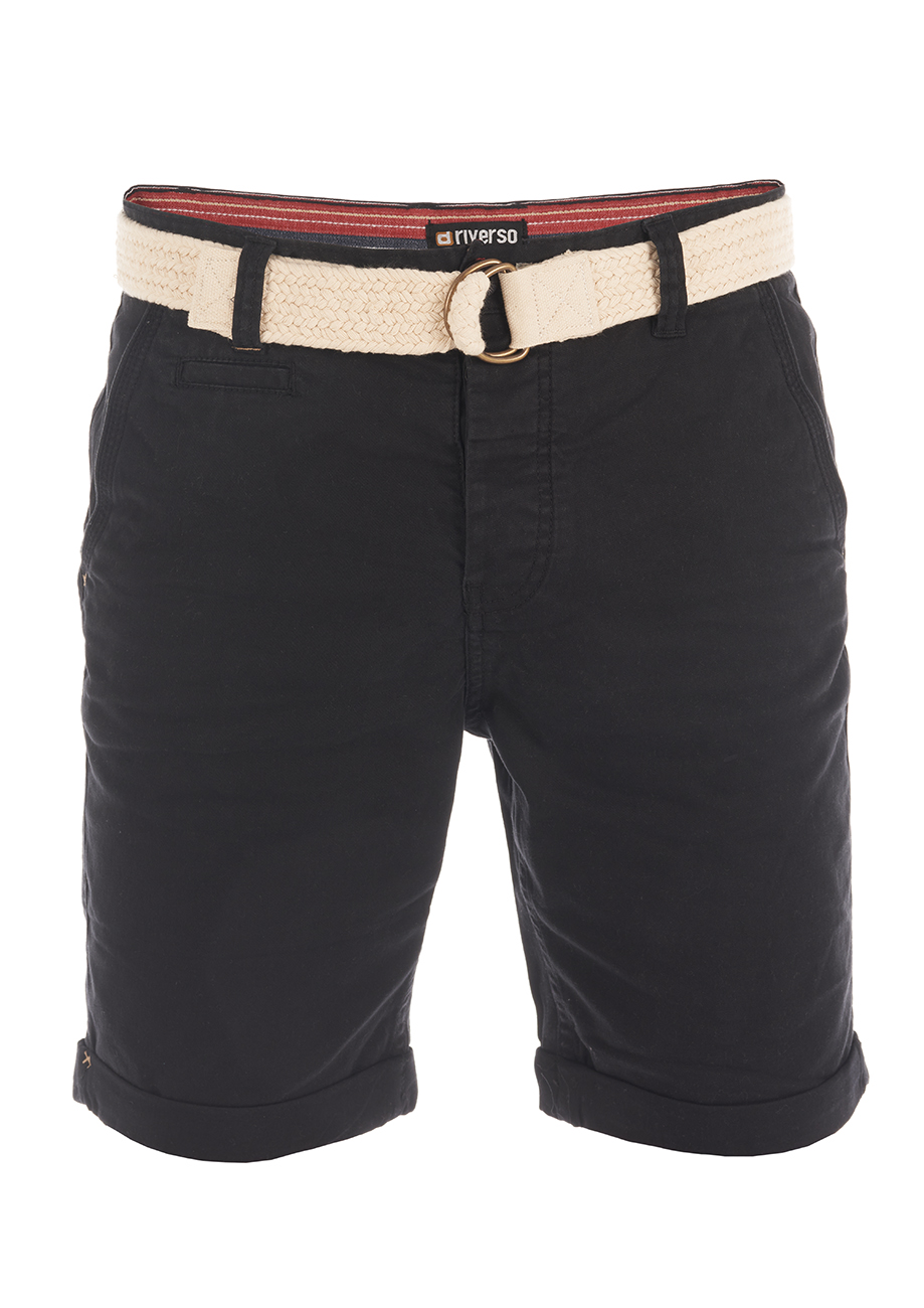 riverso Chino Shorts Herren mit Gürtel Regular Fit RIVHenry günstig online kaufen