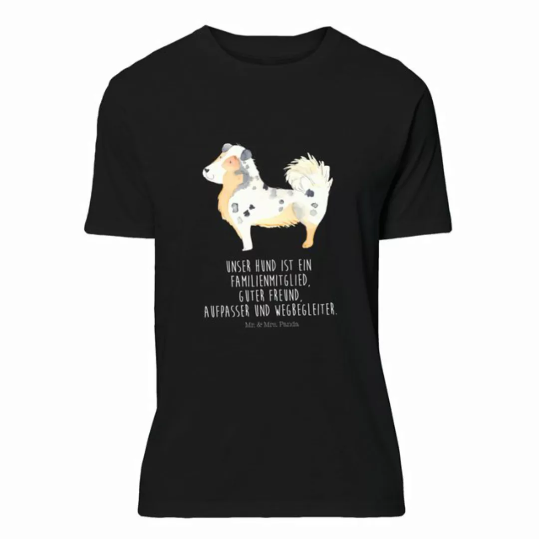 Mr. & Mrs. Panda T-Shirt Australien Shepherd - Schwarz - Geschenk, Sprüche, günstig online kaufen