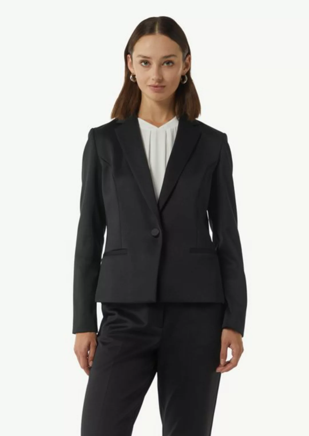 Comma Blusenblazer Blazer mit Halbfutter im Rückenteil günstig online kaufen