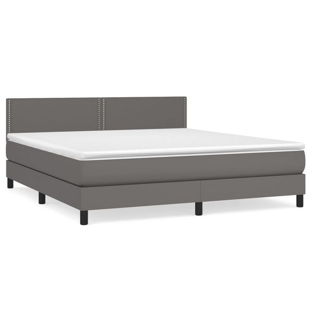 vidaXL Boxspringbett Bett Boxspringbett mit Matratze Kunstleder (180 x 200 günstig online kaufen